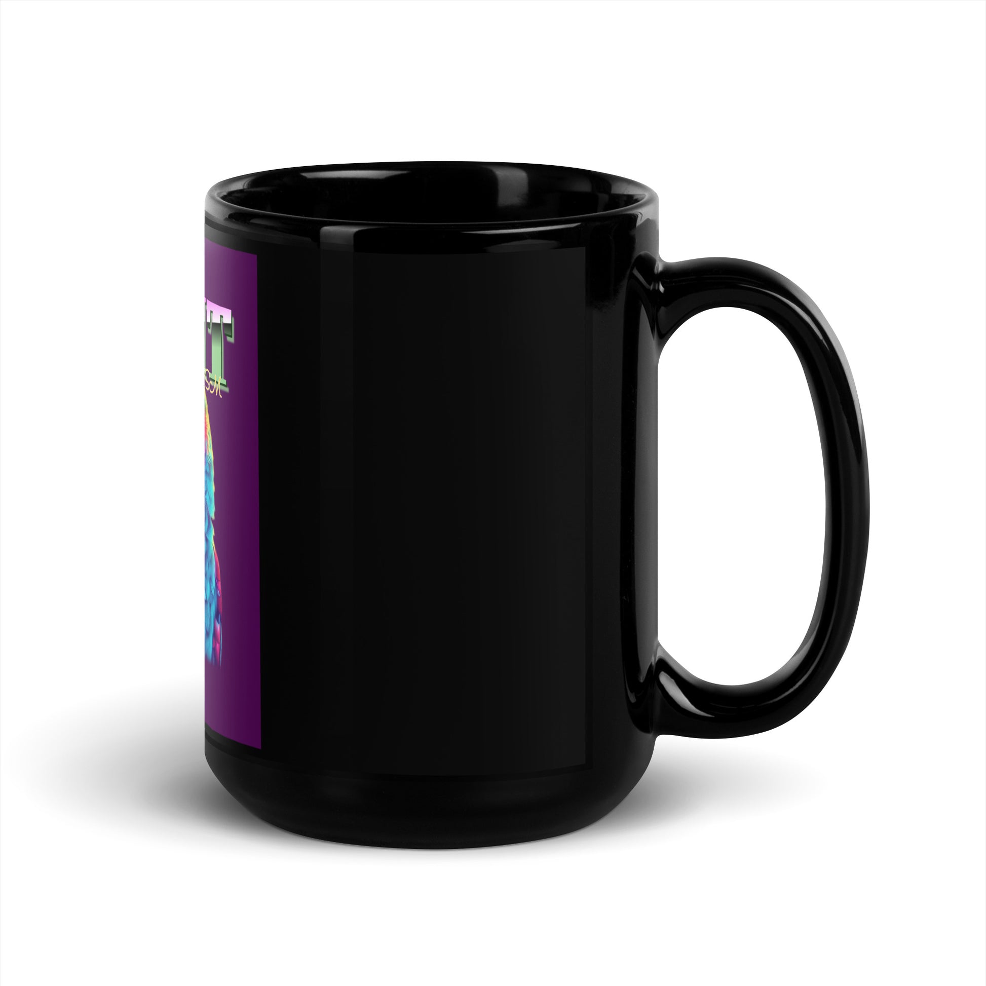 Retro Neon Animal | Fight Antisemitism | Black Glossy Mug