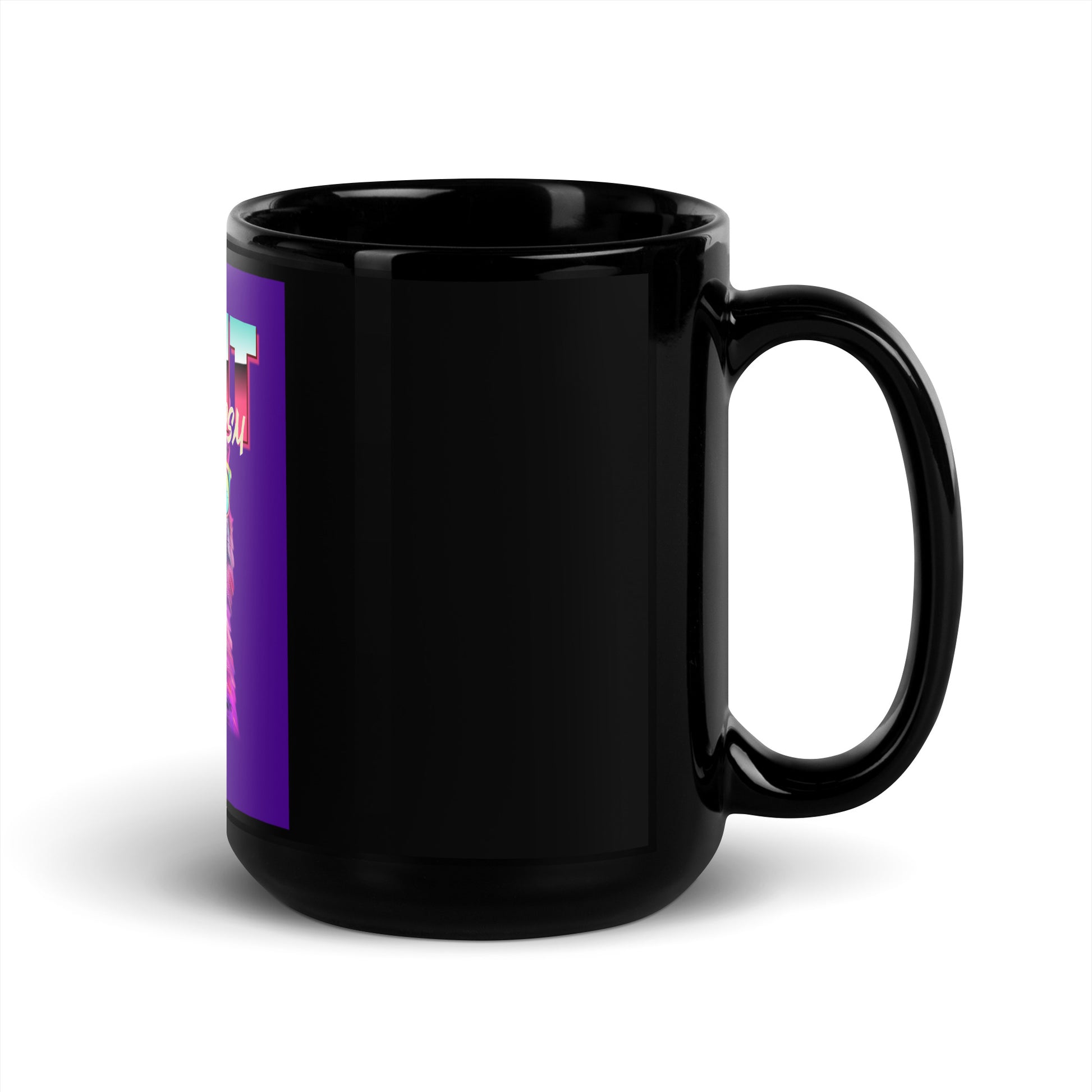 Retro Neon Animal | Fight Antisemitism | Black Glossy Mug