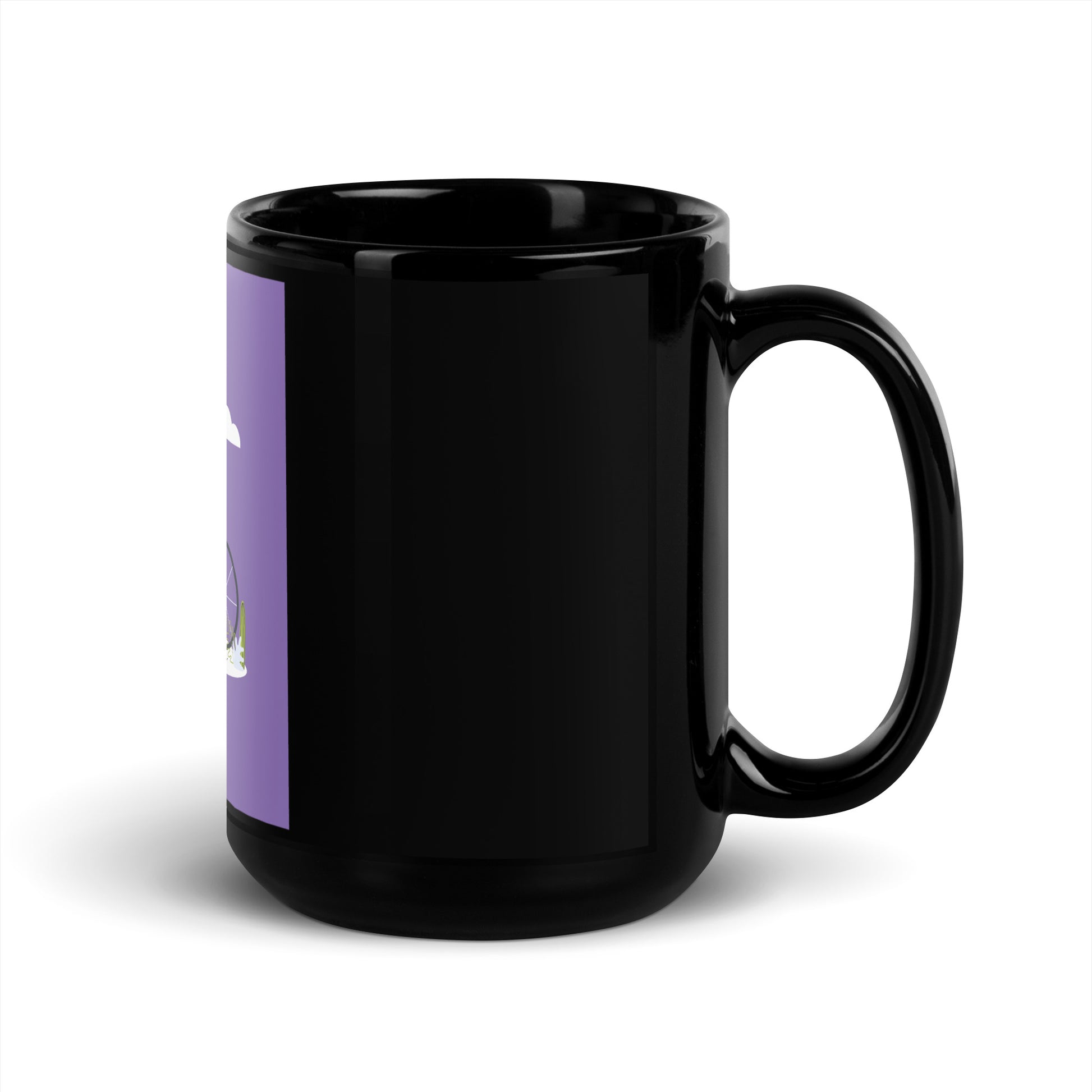 Bike Journey | Stop Antisemitism | Black Glossy Mug