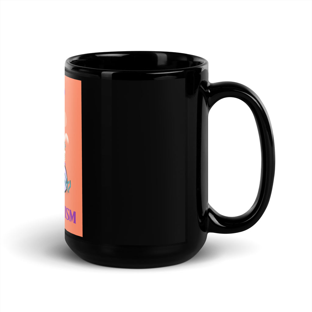 Bike Journey | Stop Antisemitism | Black Glossy Mug