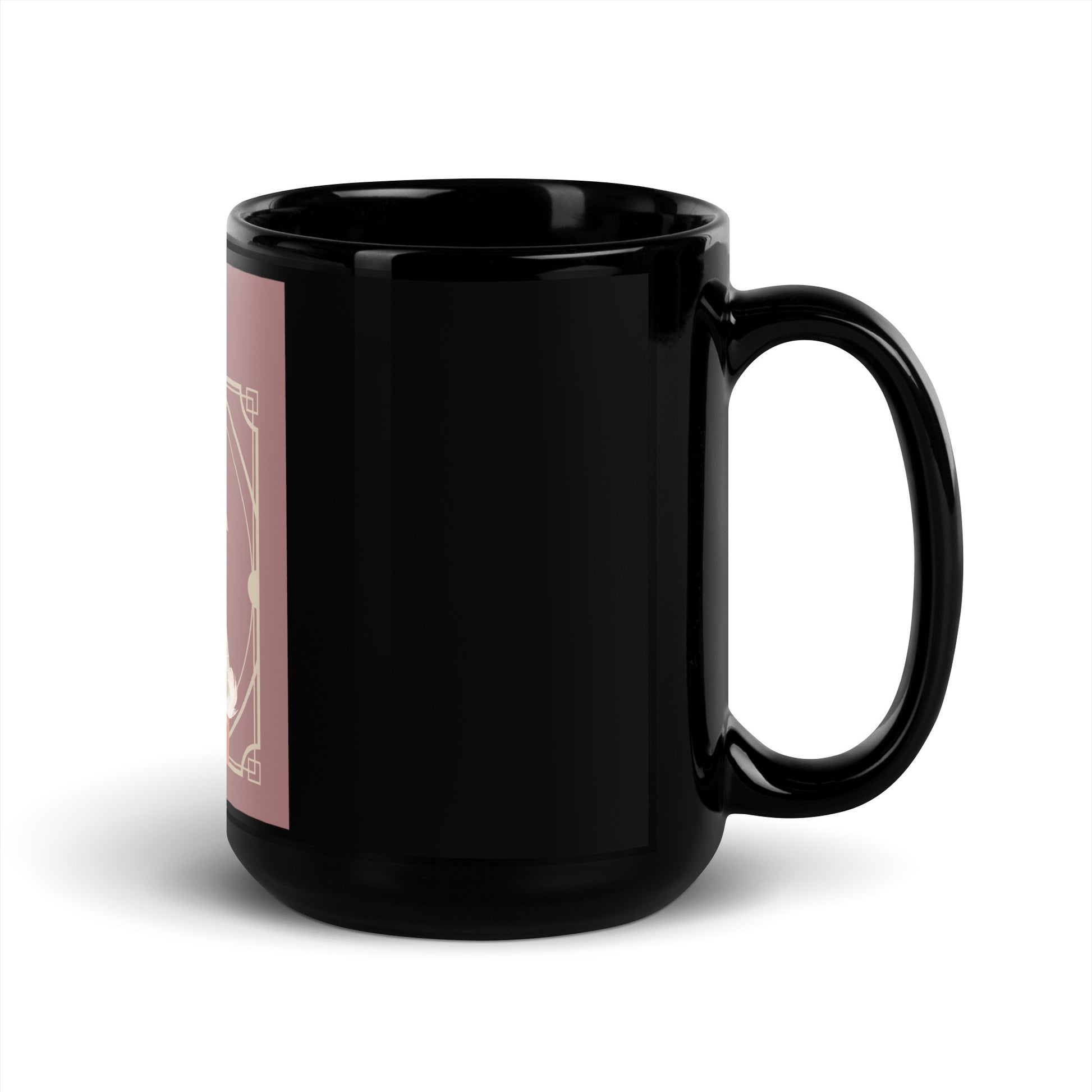 Art Deco Love Story | No Antisemitism | Black Glossy Mug