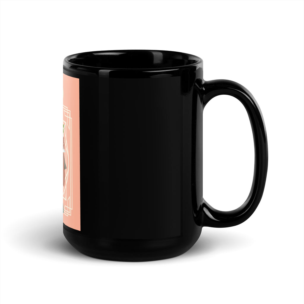 Art Deco Love Story | No Antisemitism | Black Glossy Mug