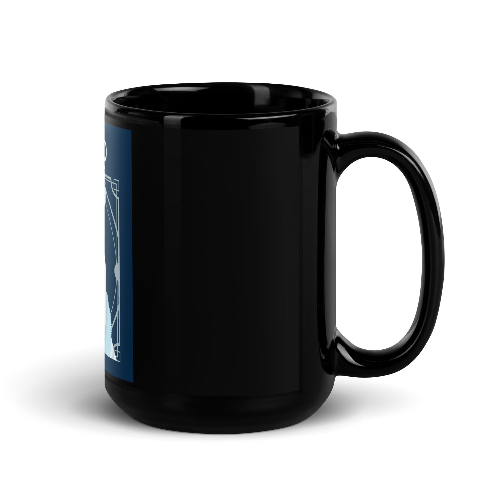Art Deco Love Story | No Antisemitism | Black Glossy Mug