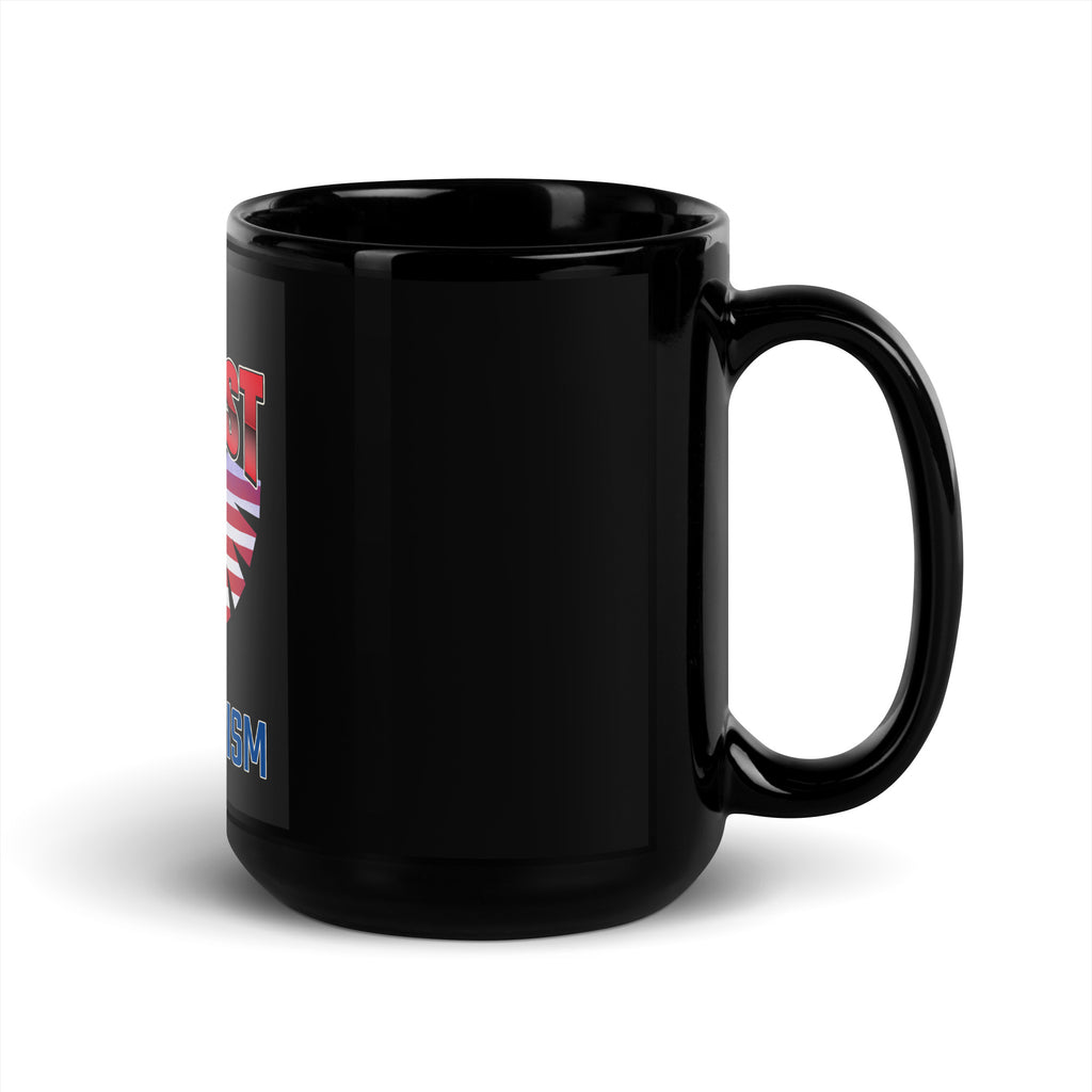 USA Edition | United Against Antisemitism | Black Glossy Mug