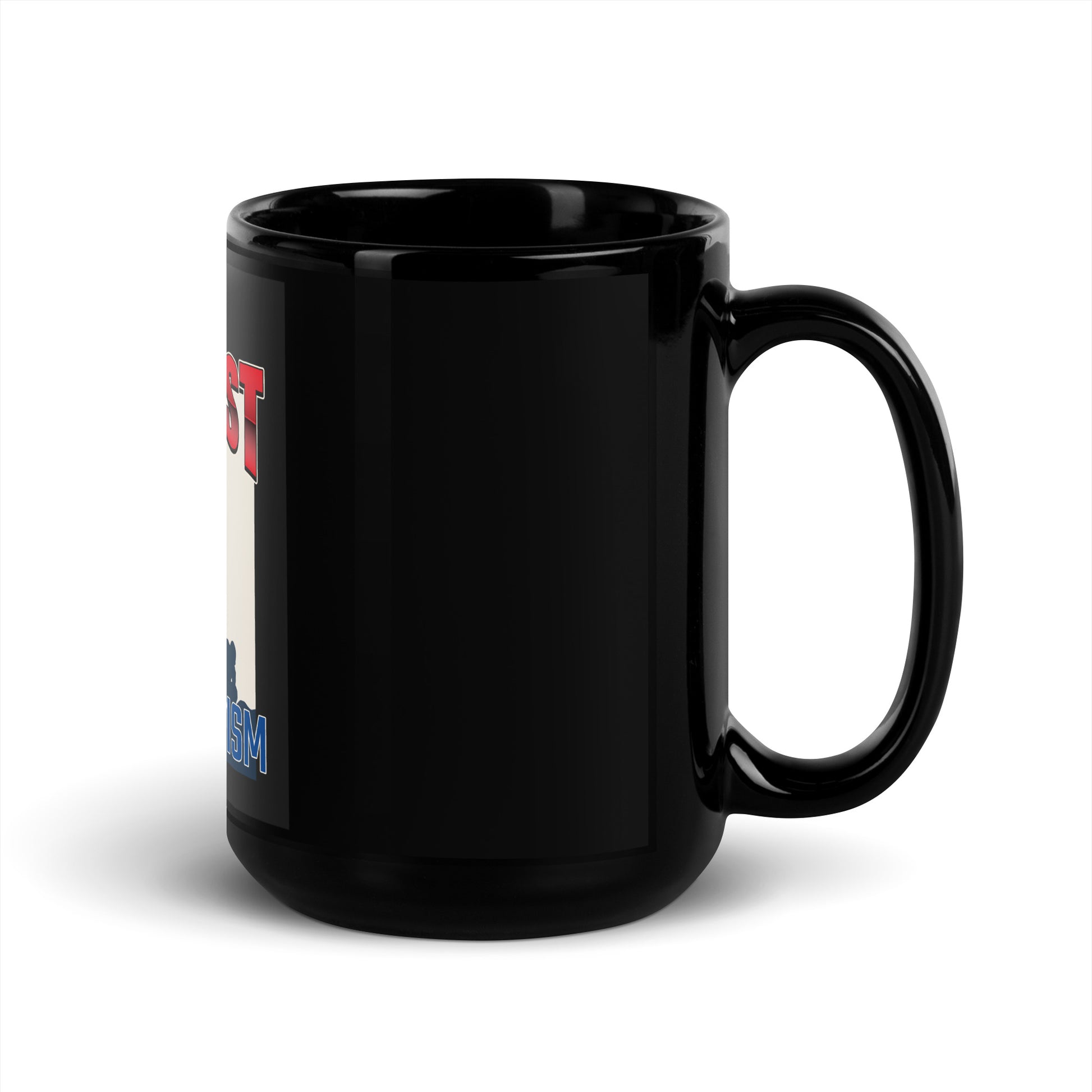 USA Edition | United Against Antisemitism | Black Glossy Mug