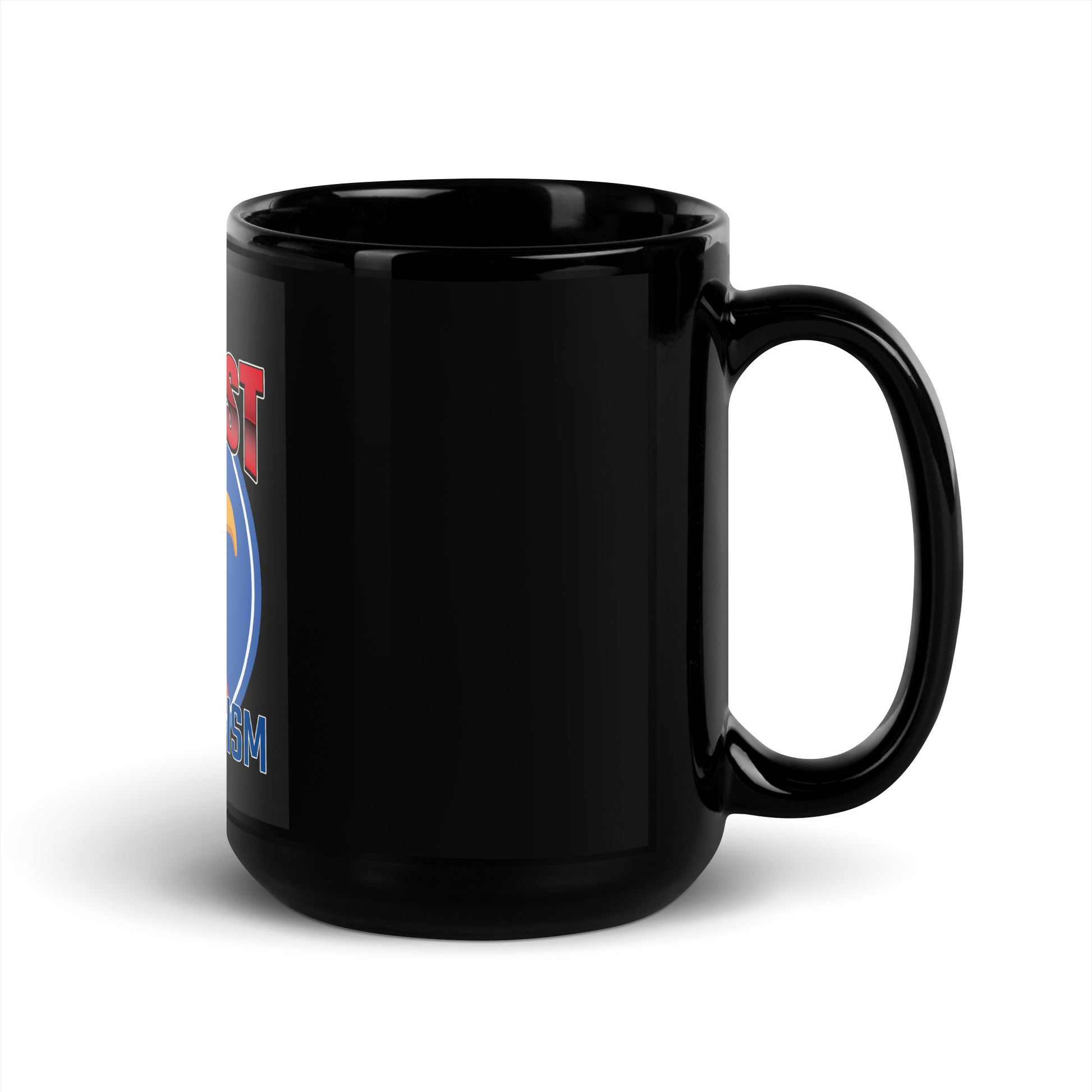 USA Edition | United Against Antisemitism | Black Glossy Mug