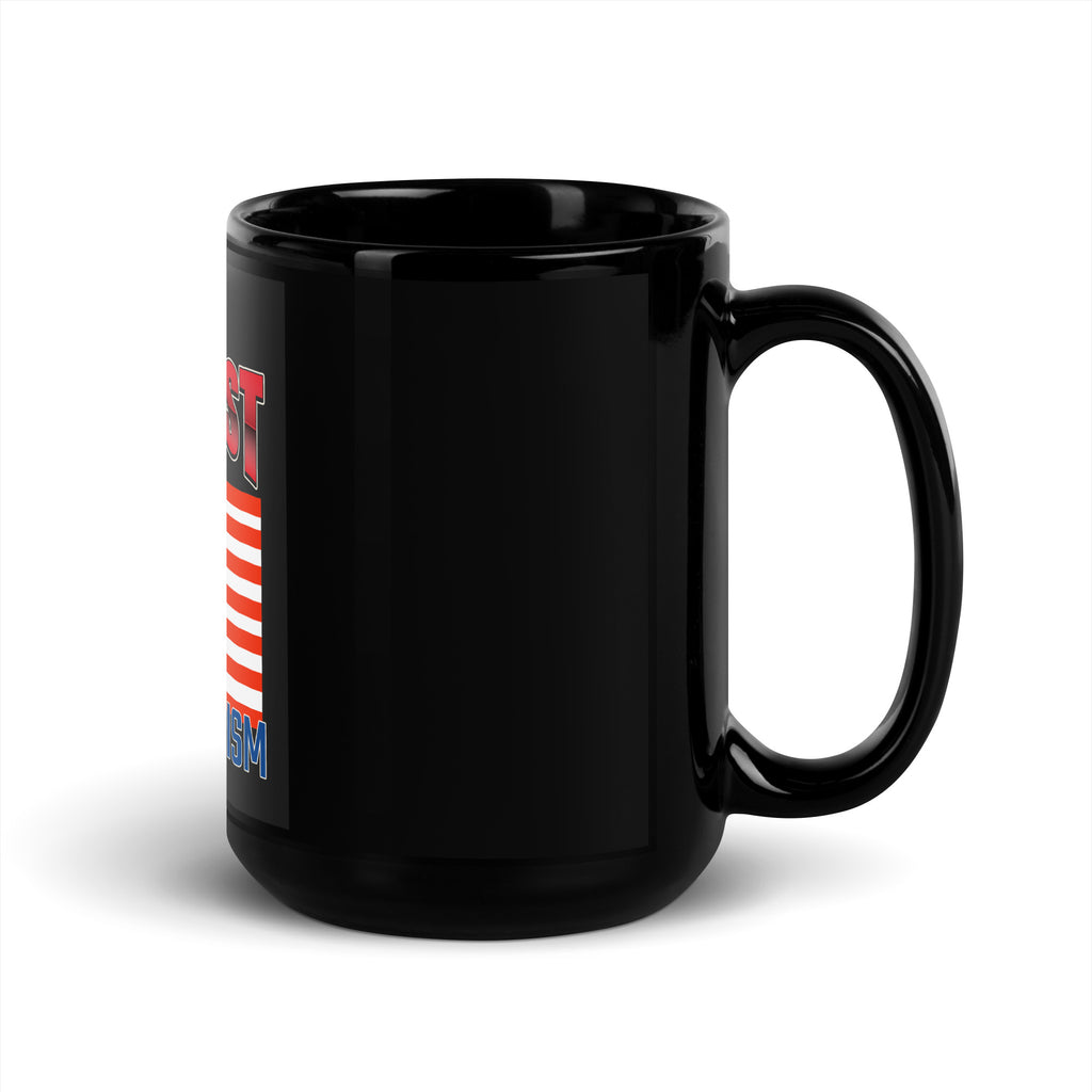 USA Edition | United Against Antisemitism | Black Glossy Mug