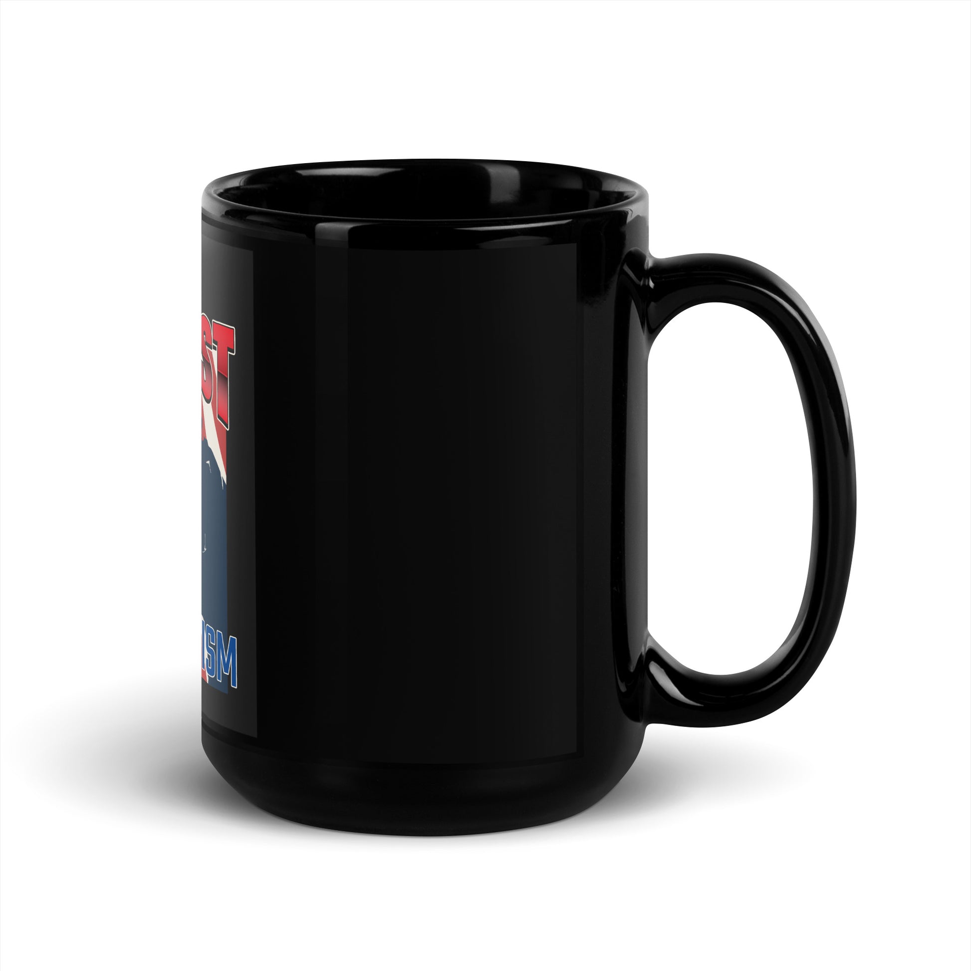 USA Edition | United Against Antisemitism | Black Glossy Mug