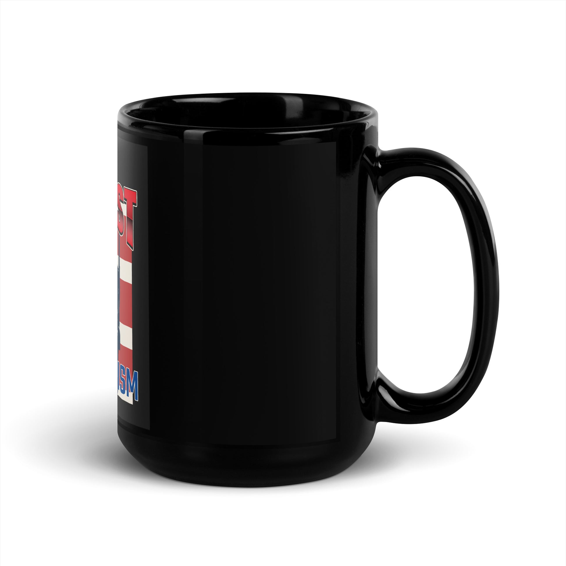 USA Edition | United Against Antisemitism | Black Glossy Mug