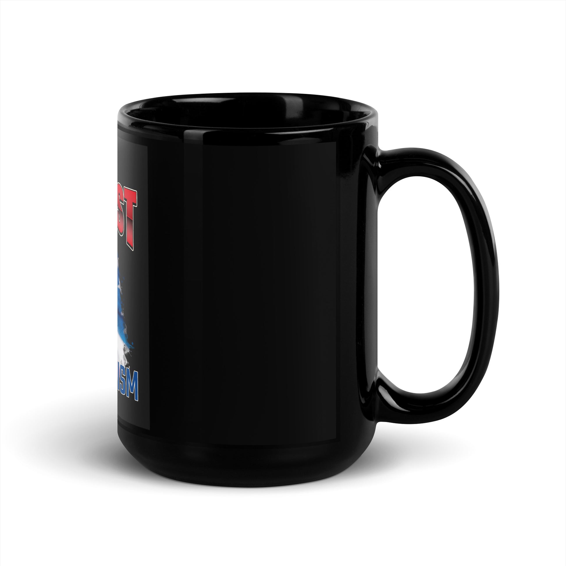 USA Edition | United Against Antisemitism | Black Glossy Mug