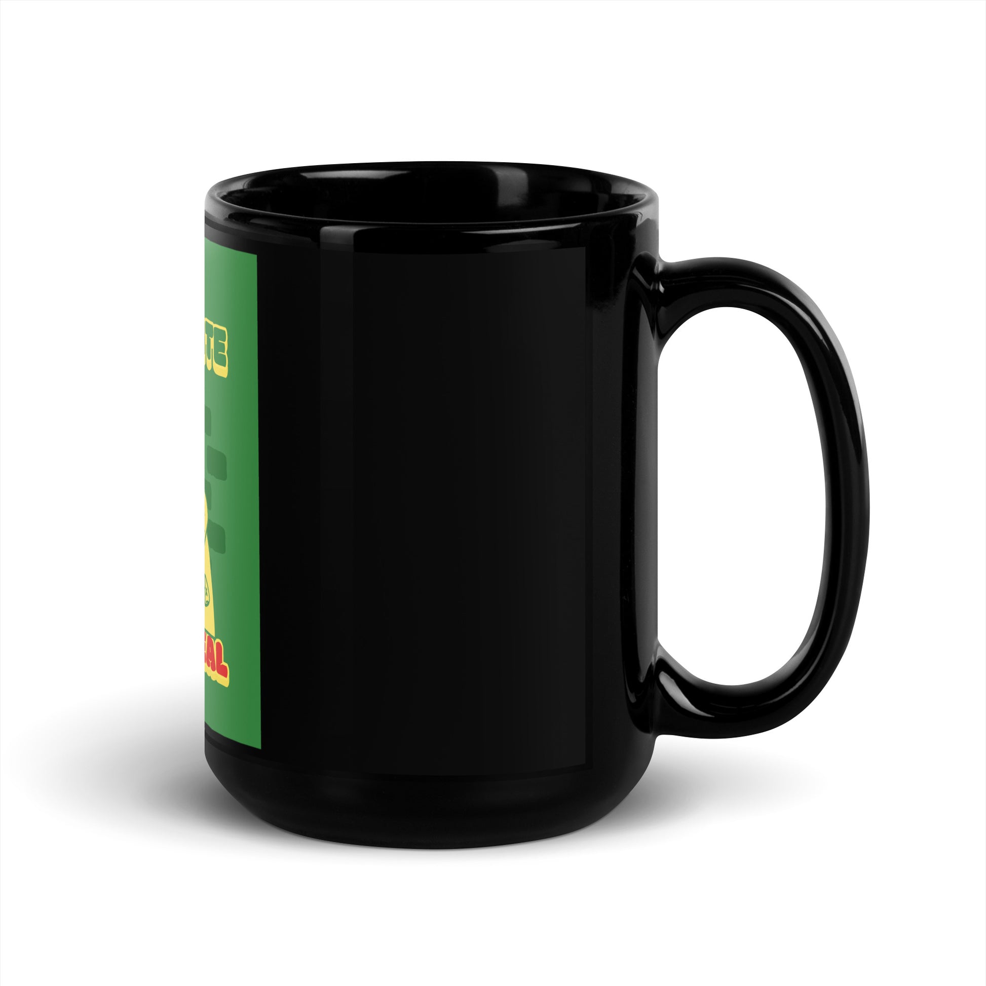 Streetart Graffiti Cartoon | Antisemitism | Black Glossy Mug