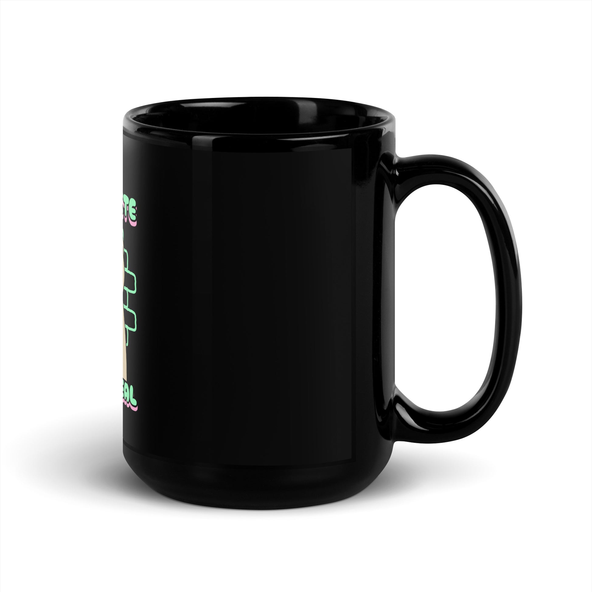 Streetart Graffiti Cartoon | Antisemitism | Black Glossy Mug