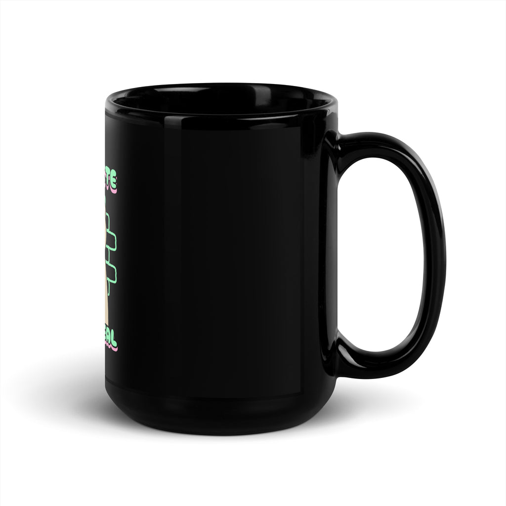 Streetart Graffiti Cartoon | Antisemitism | Black Glossy Mug