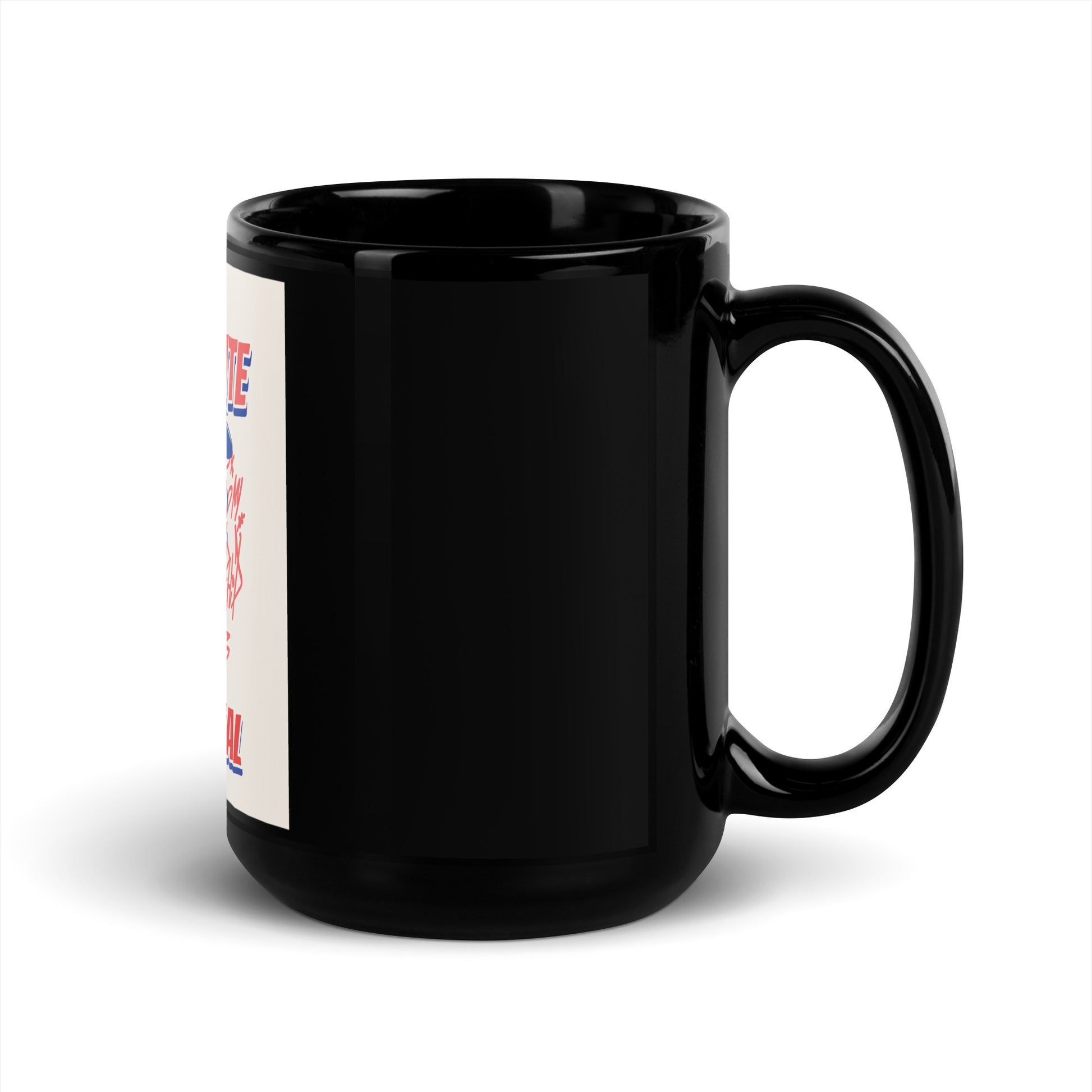 Streetart Graffiti Cartoon | Antisemitism | Black Glossy Mug