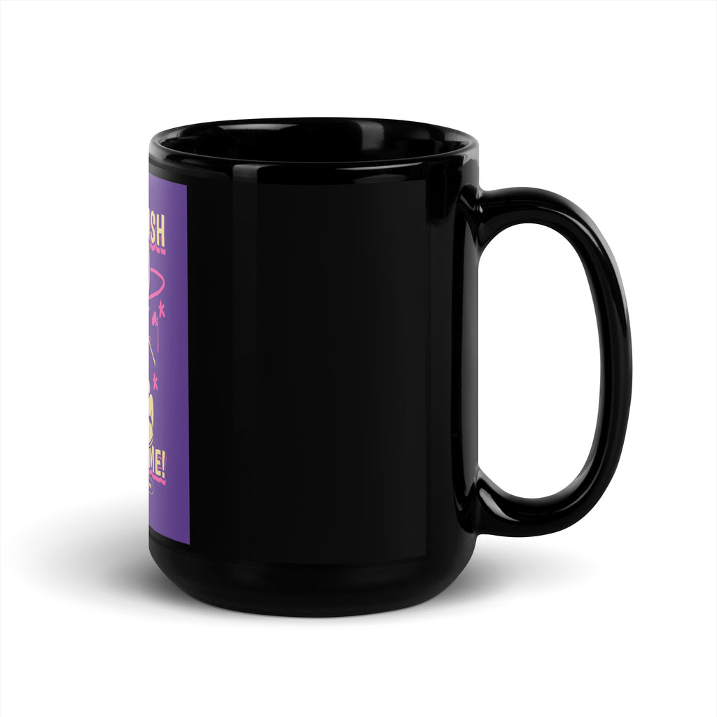 Streetart Graffiti Cartoon | Antisemitism | Black Glossy Mug