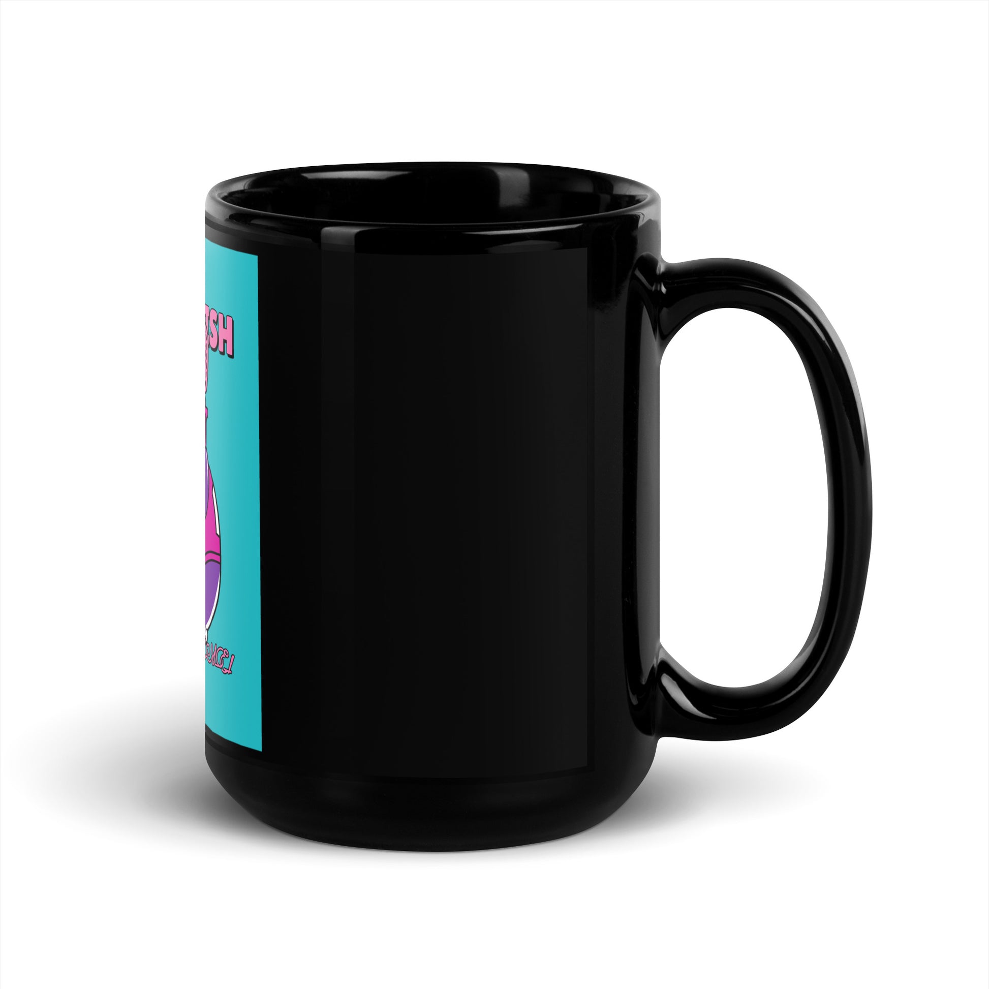 Streetart Graffiti Cartoon | Antisemitism | Black Glossy Mug