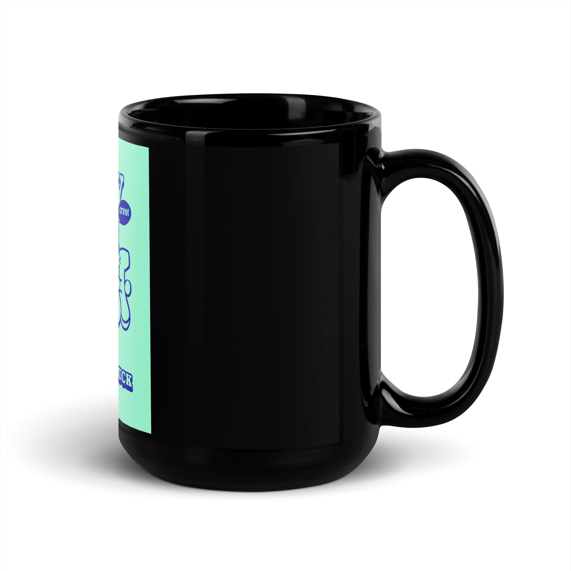 Streetart Graffiti Cartoon | Antisemitism | Black Glossy Mug