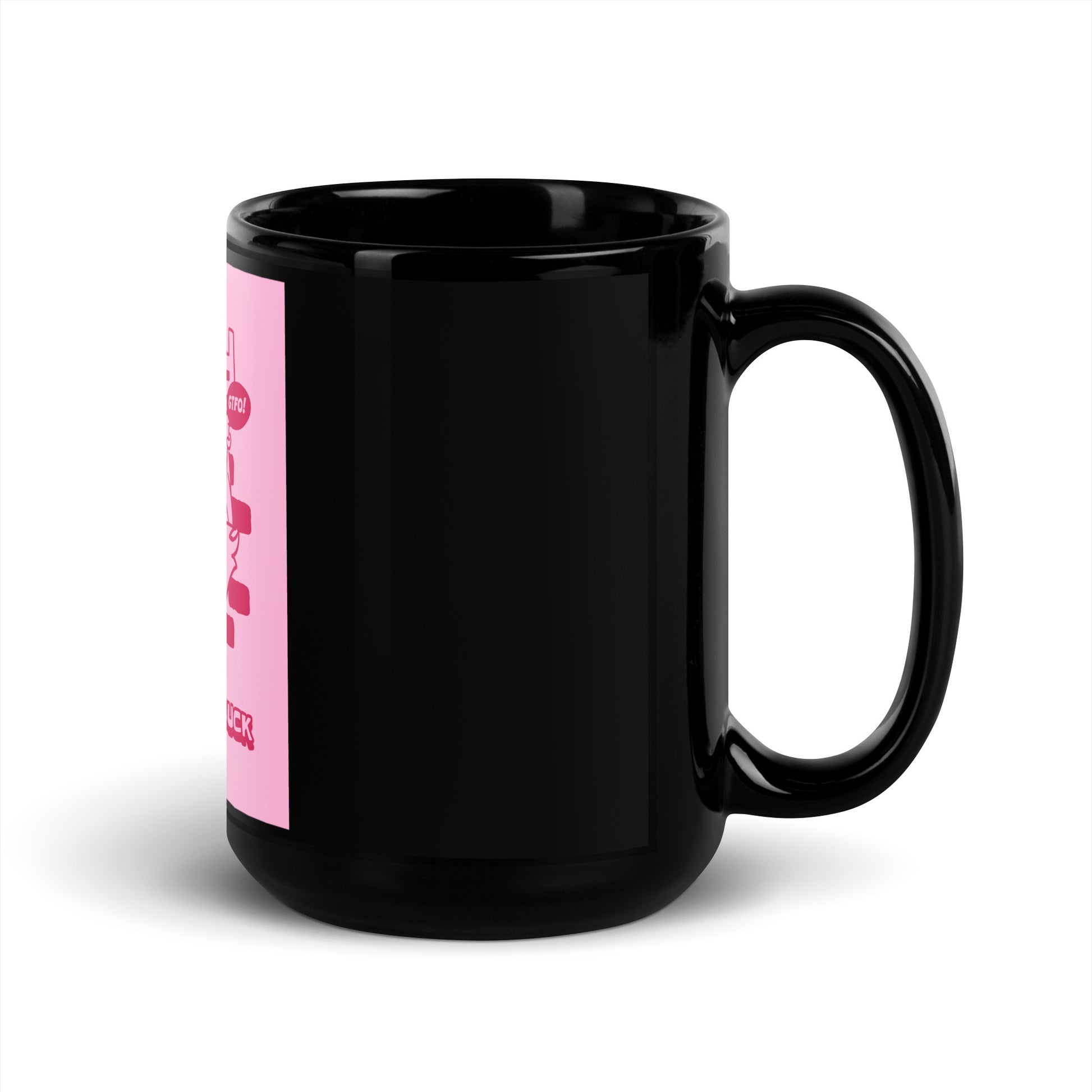 Streetart Graffiti Cartoon | Antisemitism | Black Glossy Mug