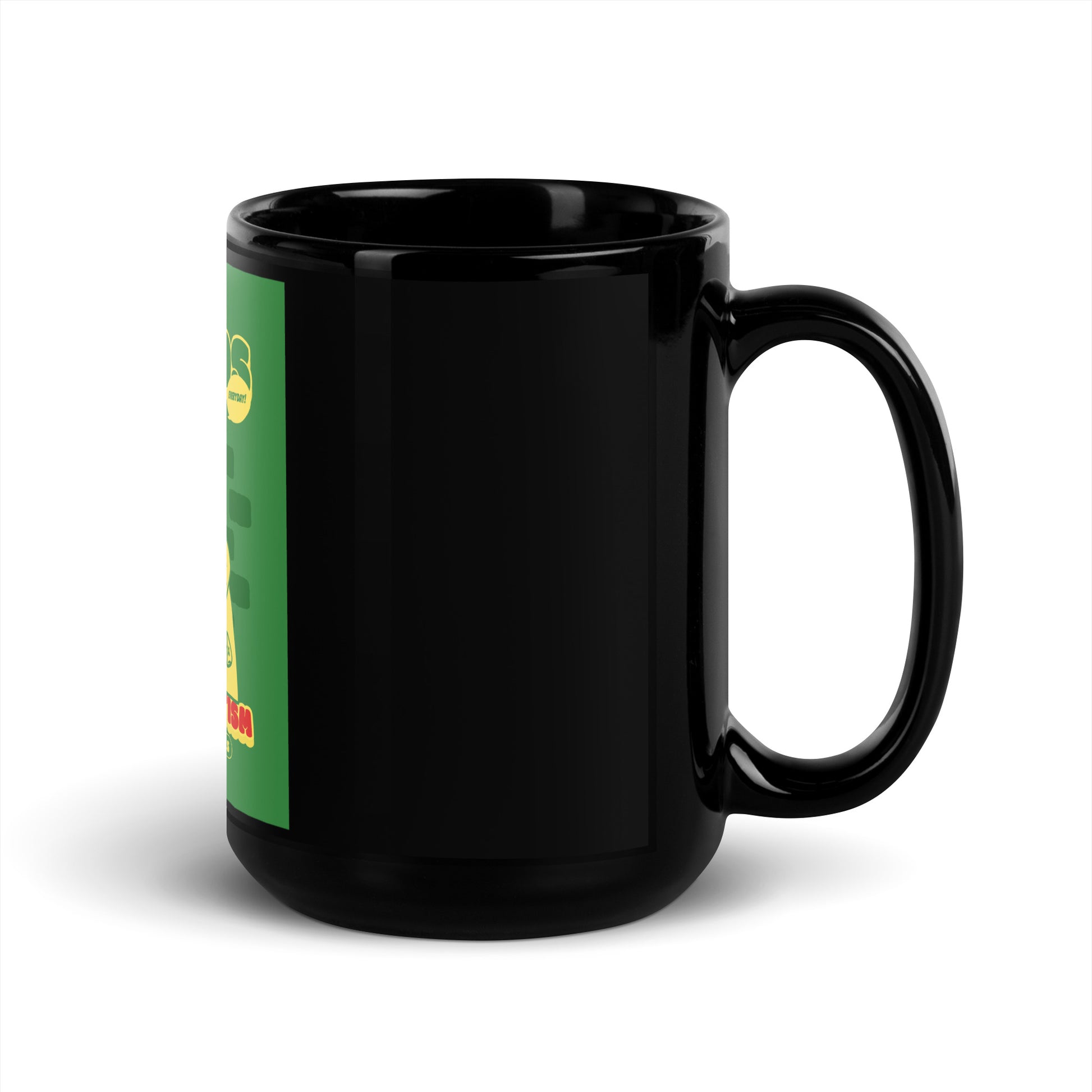 Streetart Graffiti Cartoon | Antisemitism | Black Glossy Mug