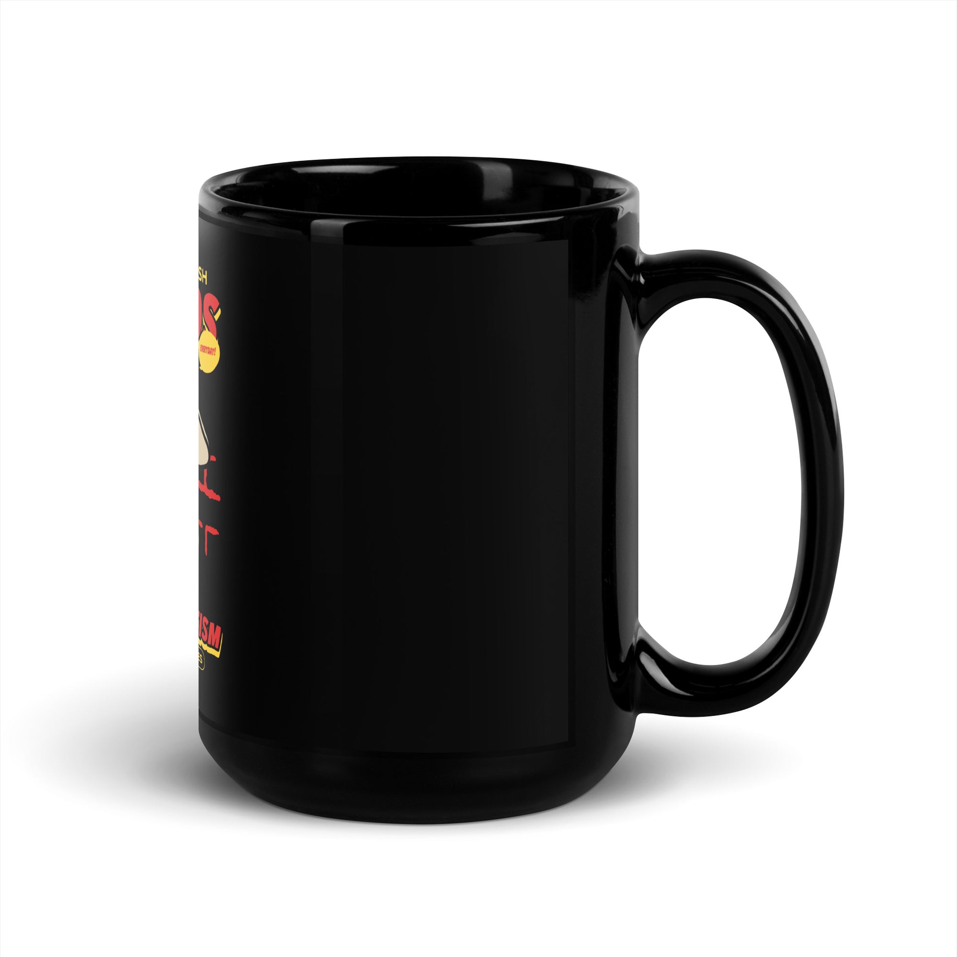 Streetart Graffiti Cartoon | Antisemitism | Black Glossy Mug