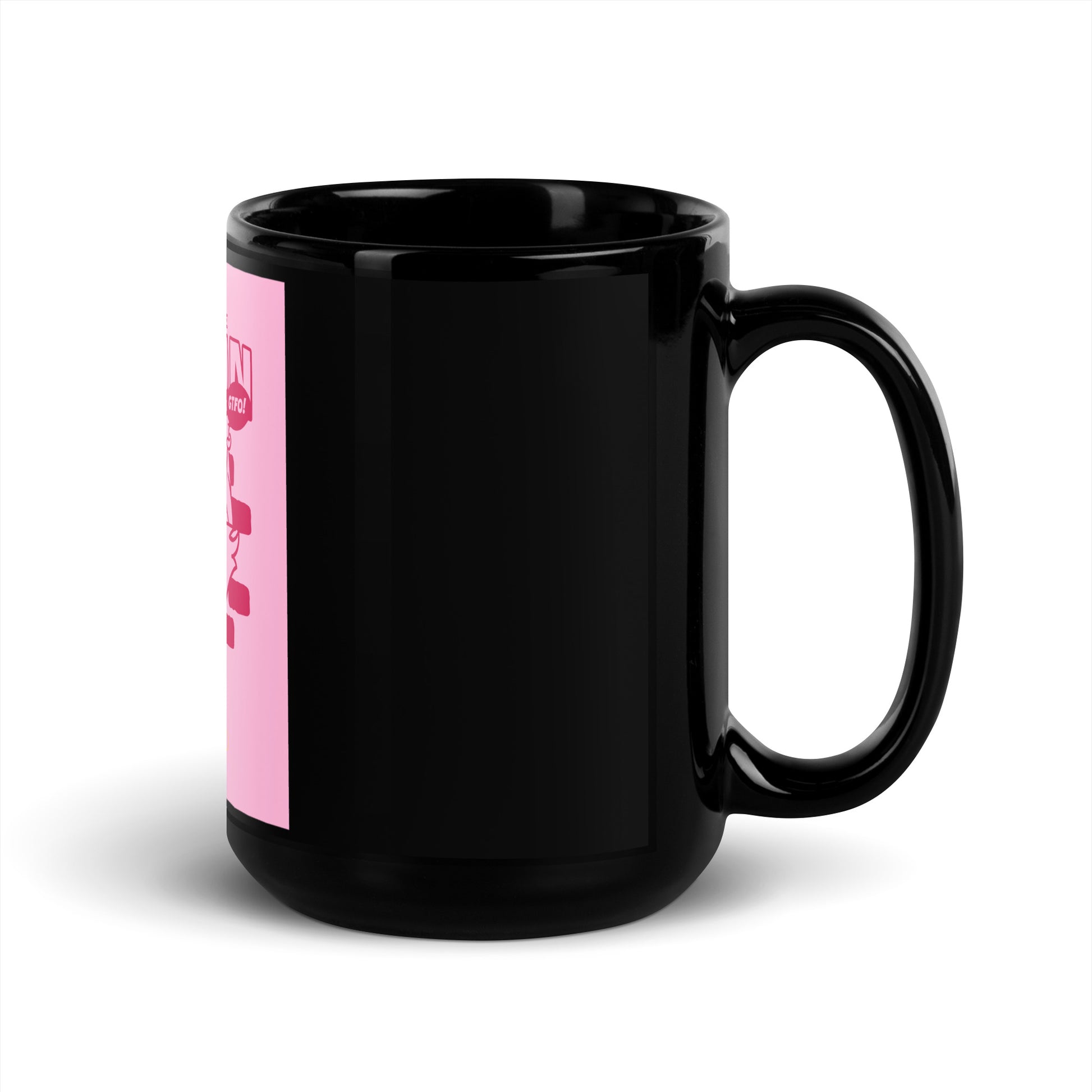 Streetart Graffiti Cartoon | Antisemitism | Black Glossy Mug