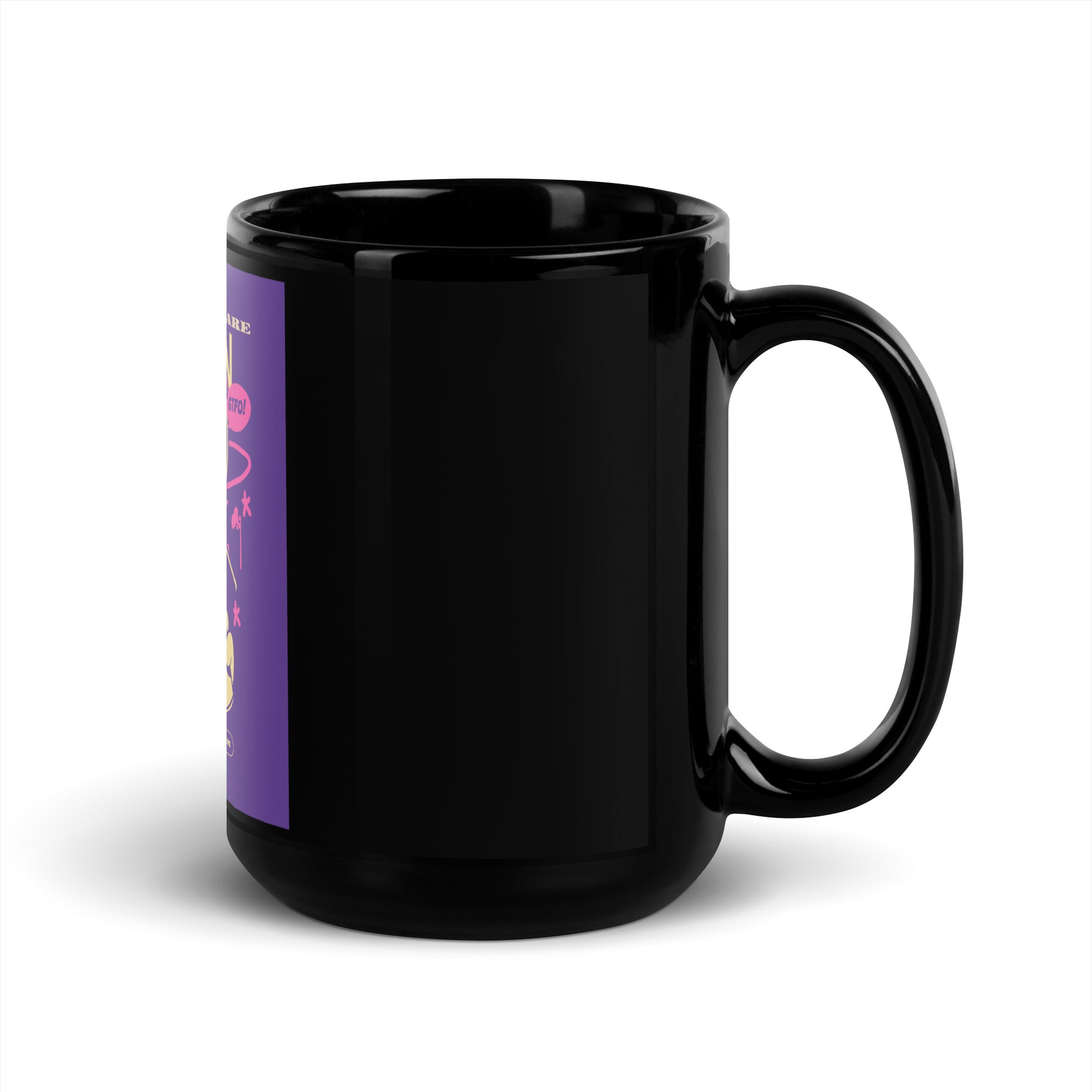 Streetart Graffiti Cartoon | Antisemitism | Black Glossy Mug