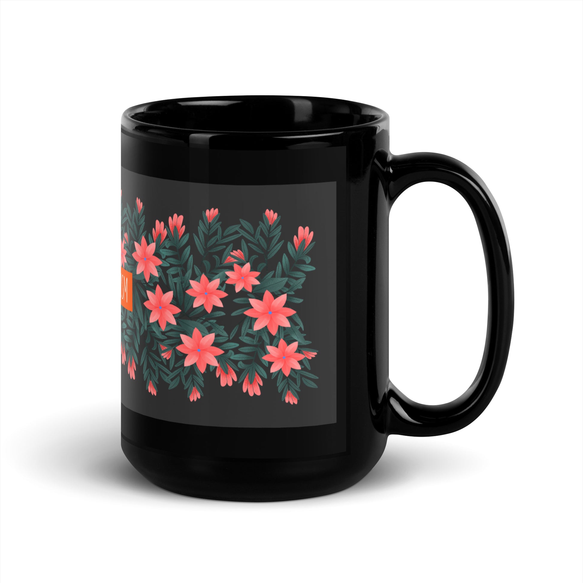 Flower Anthem | Antisemitism | Black Glossy Mug