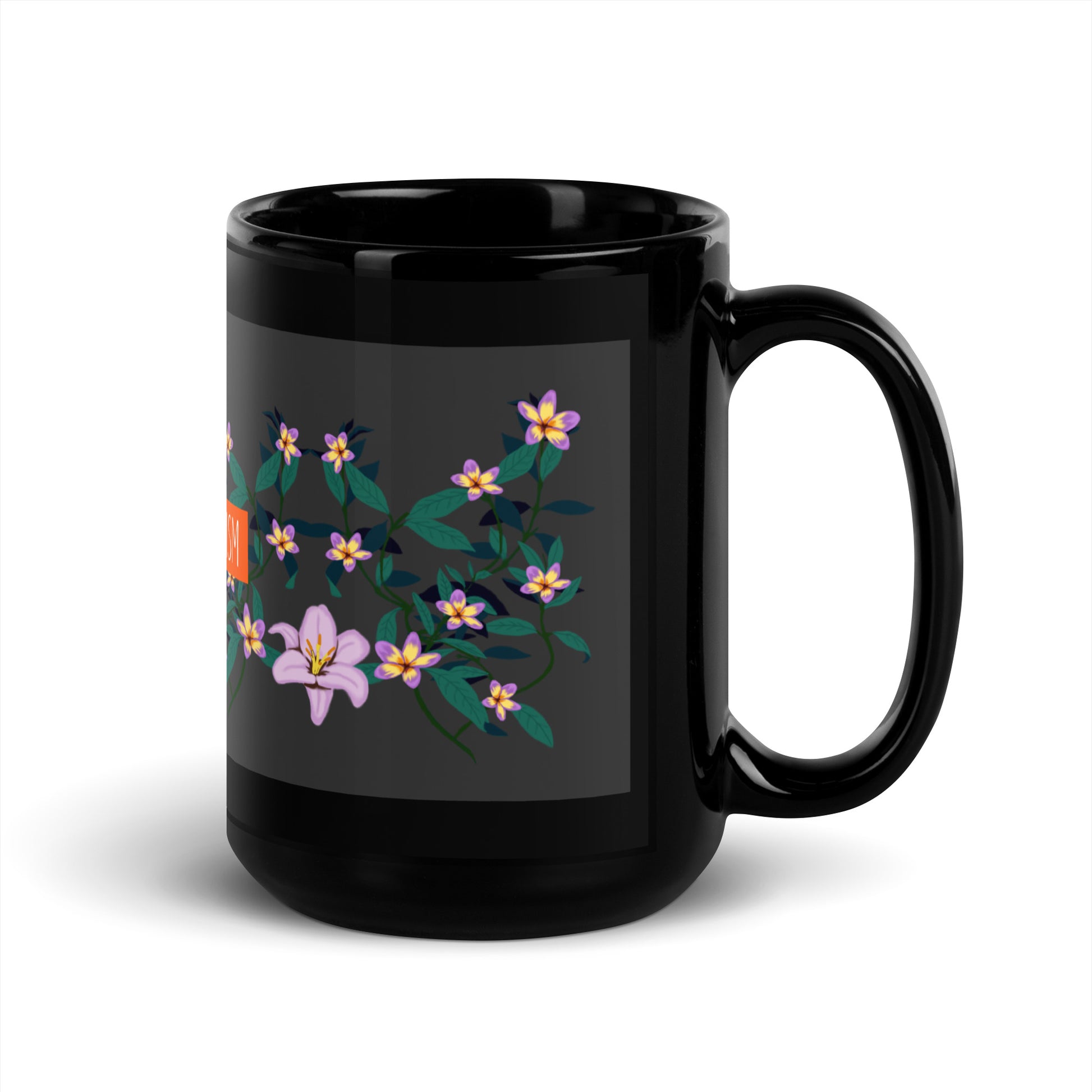 Flower Anthem | Antisemitism | Black Glossy Mug