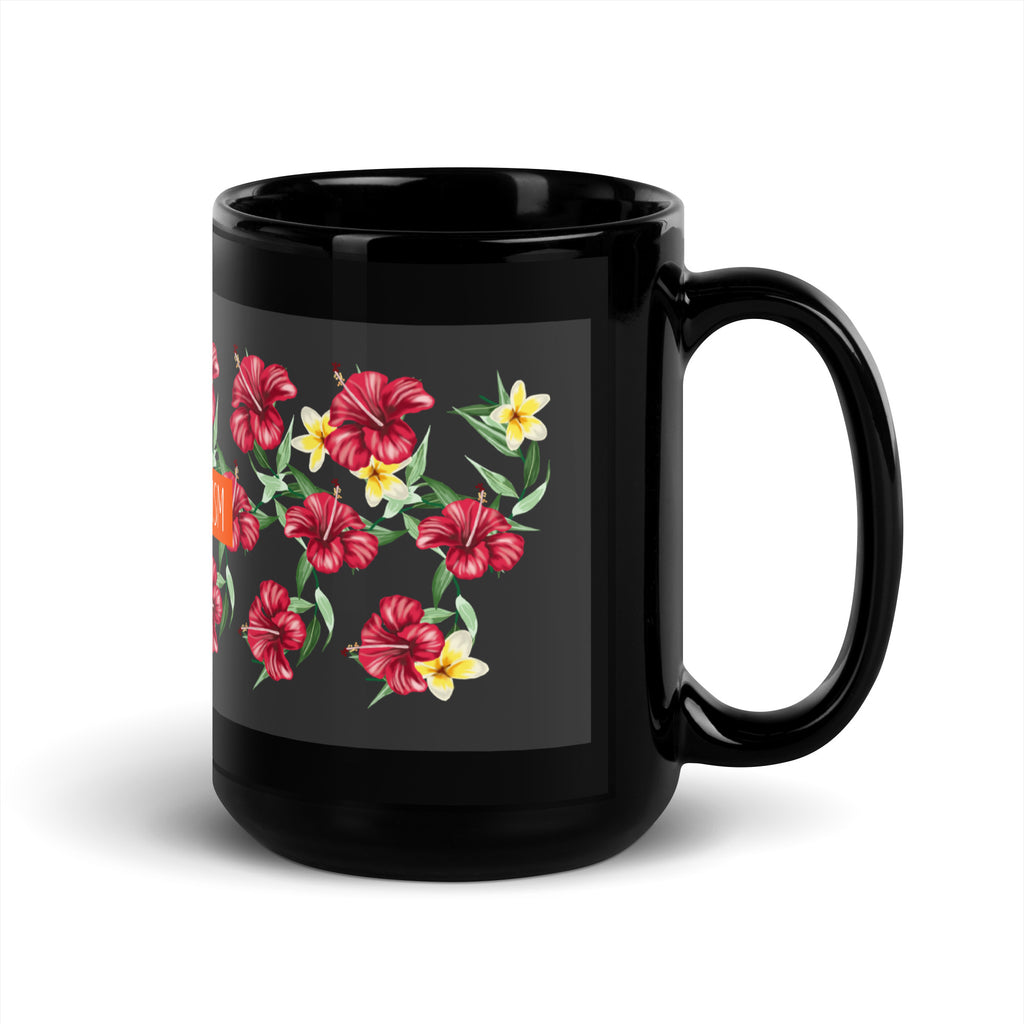 Flower Anthem | Antisemitism | Black Glossy Mug