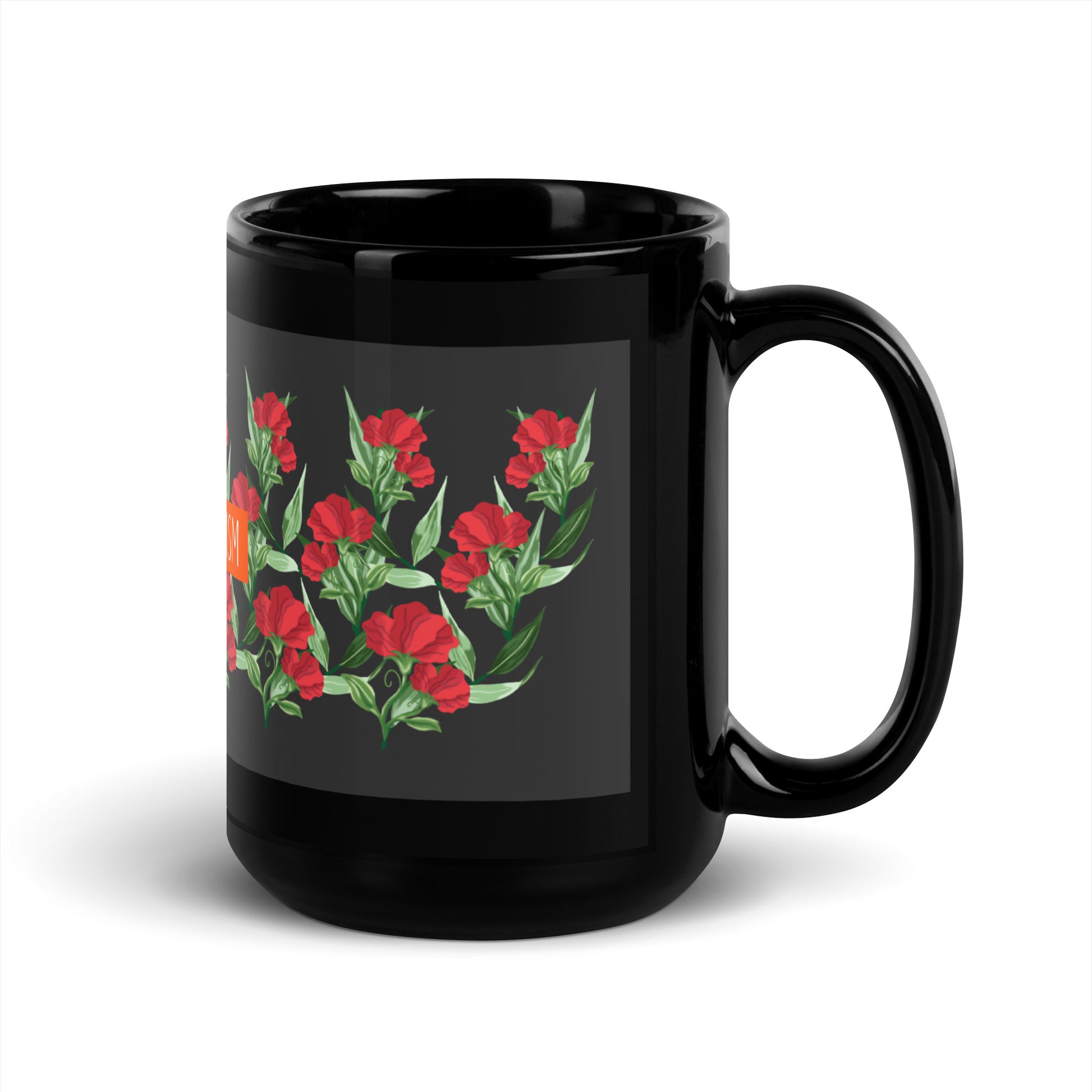 Flower Anthem | Antisemitism | Black Glossy Mug