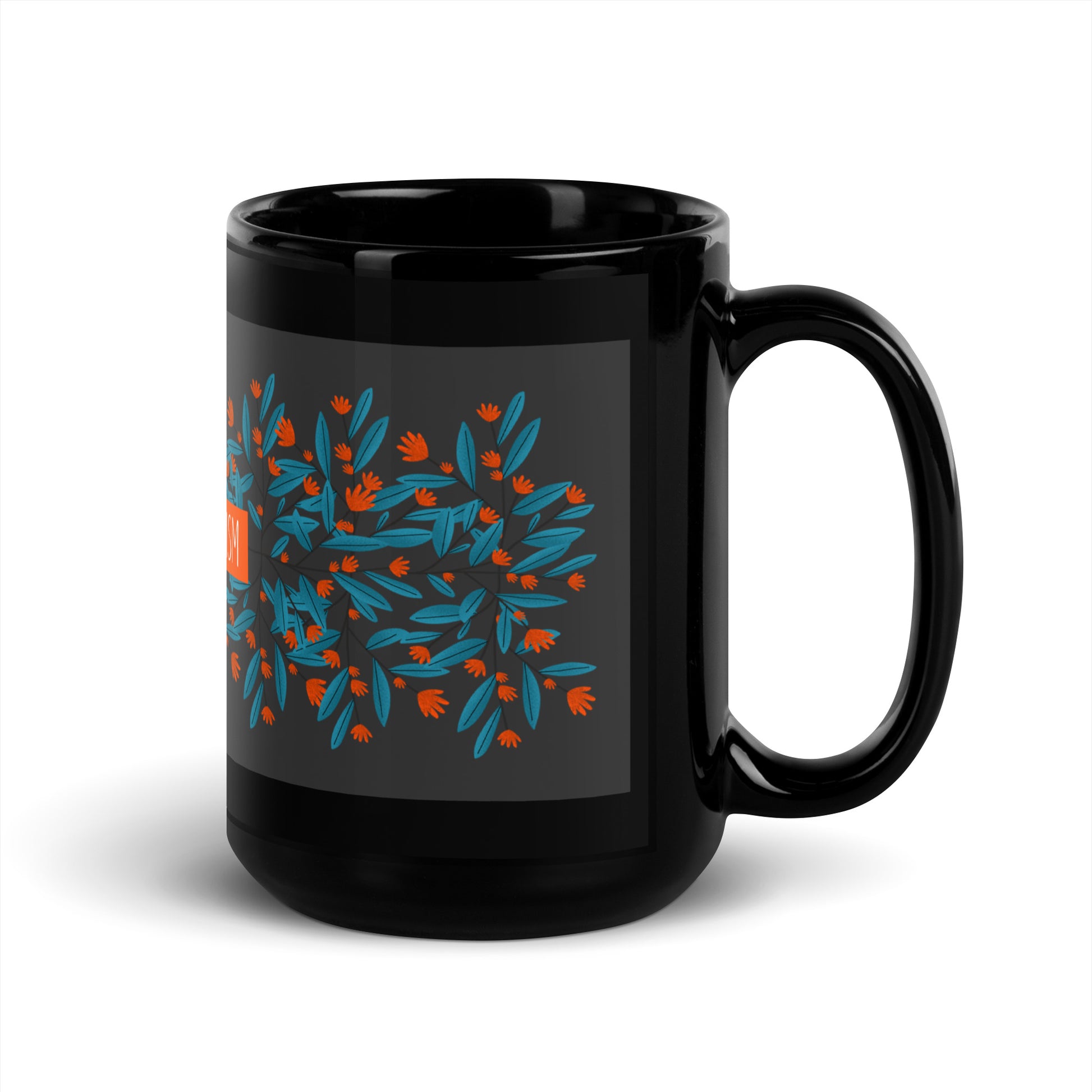 Flower Anthem | Antisemitism | Black Glossy Mug
