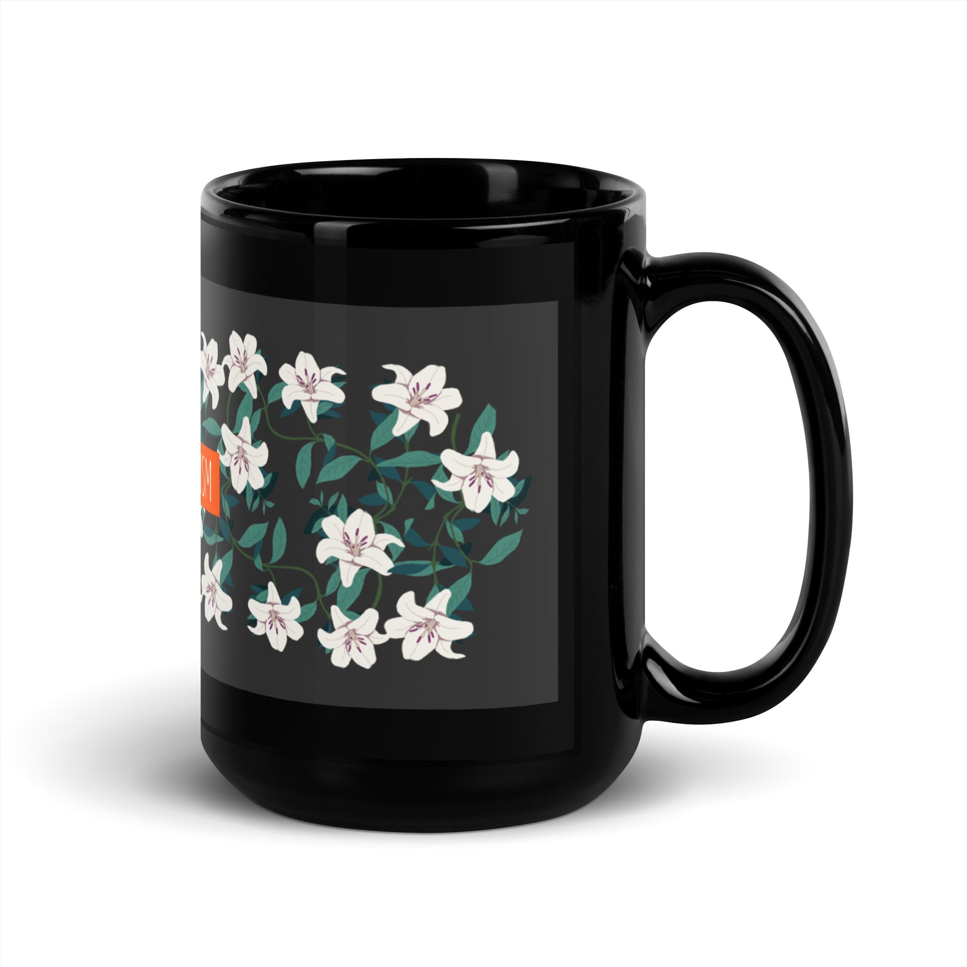Flower Anthem | Antisemitism | Black Glossy Mug