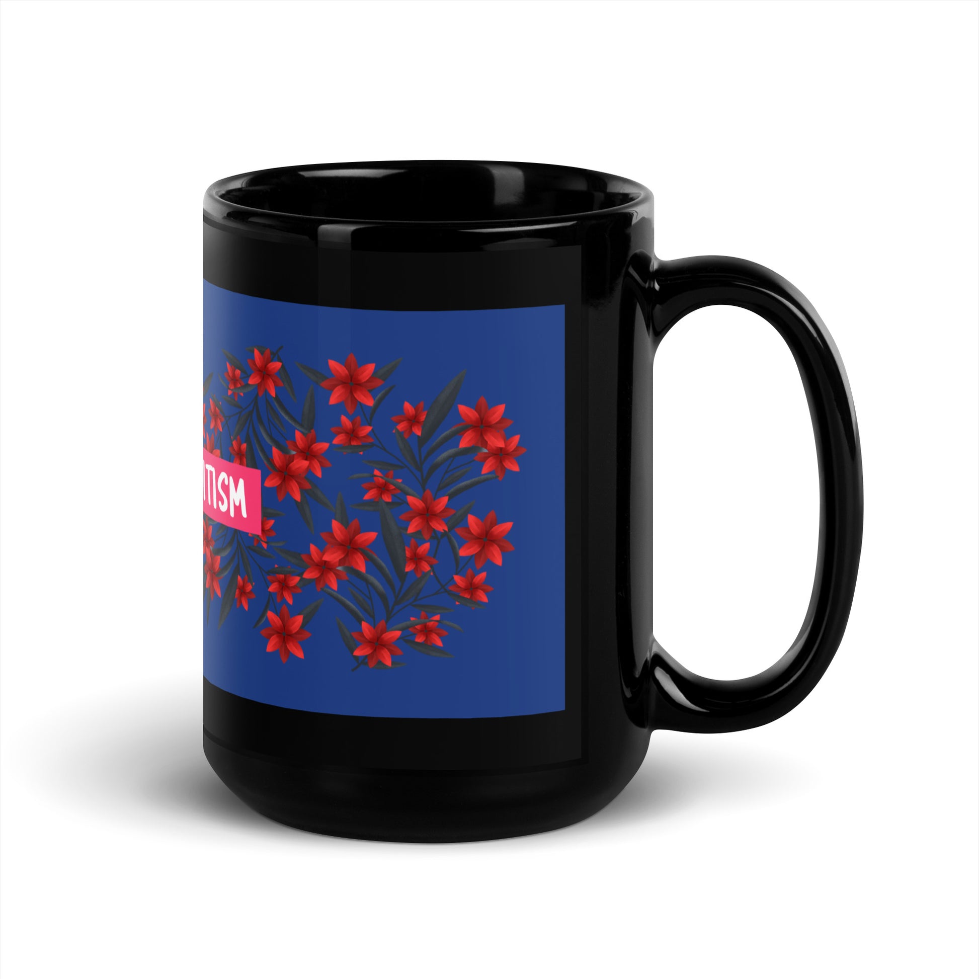 Flower Anthem | Antisemitism | Black Glossy Mug