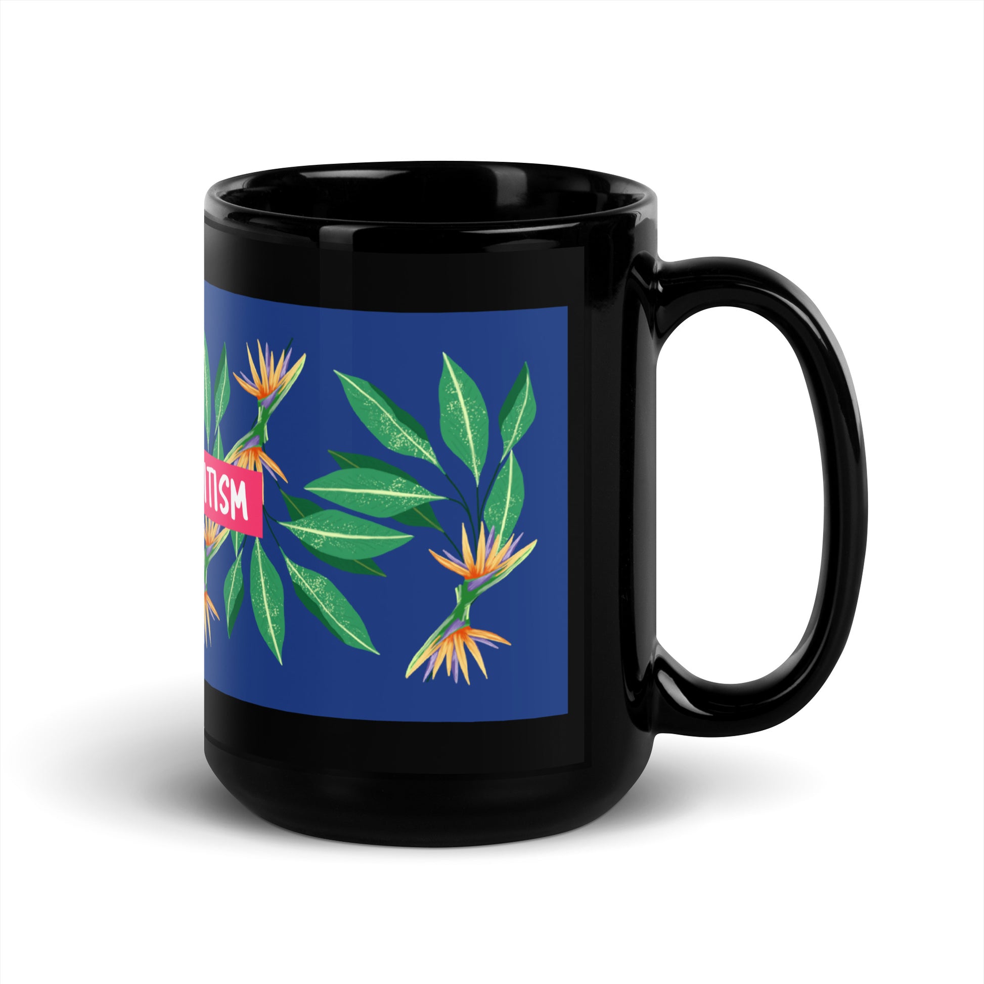 Flower Anthem | Antisemitism | Black Glossy Mug