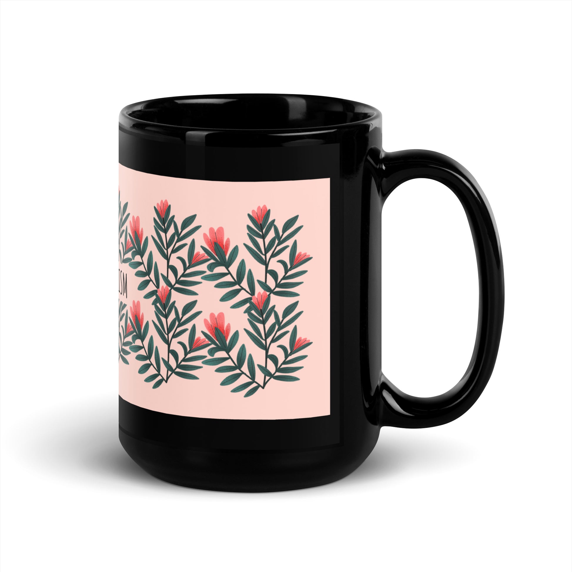 Flower Anthem | Antisemitism | Black Glossy Mug