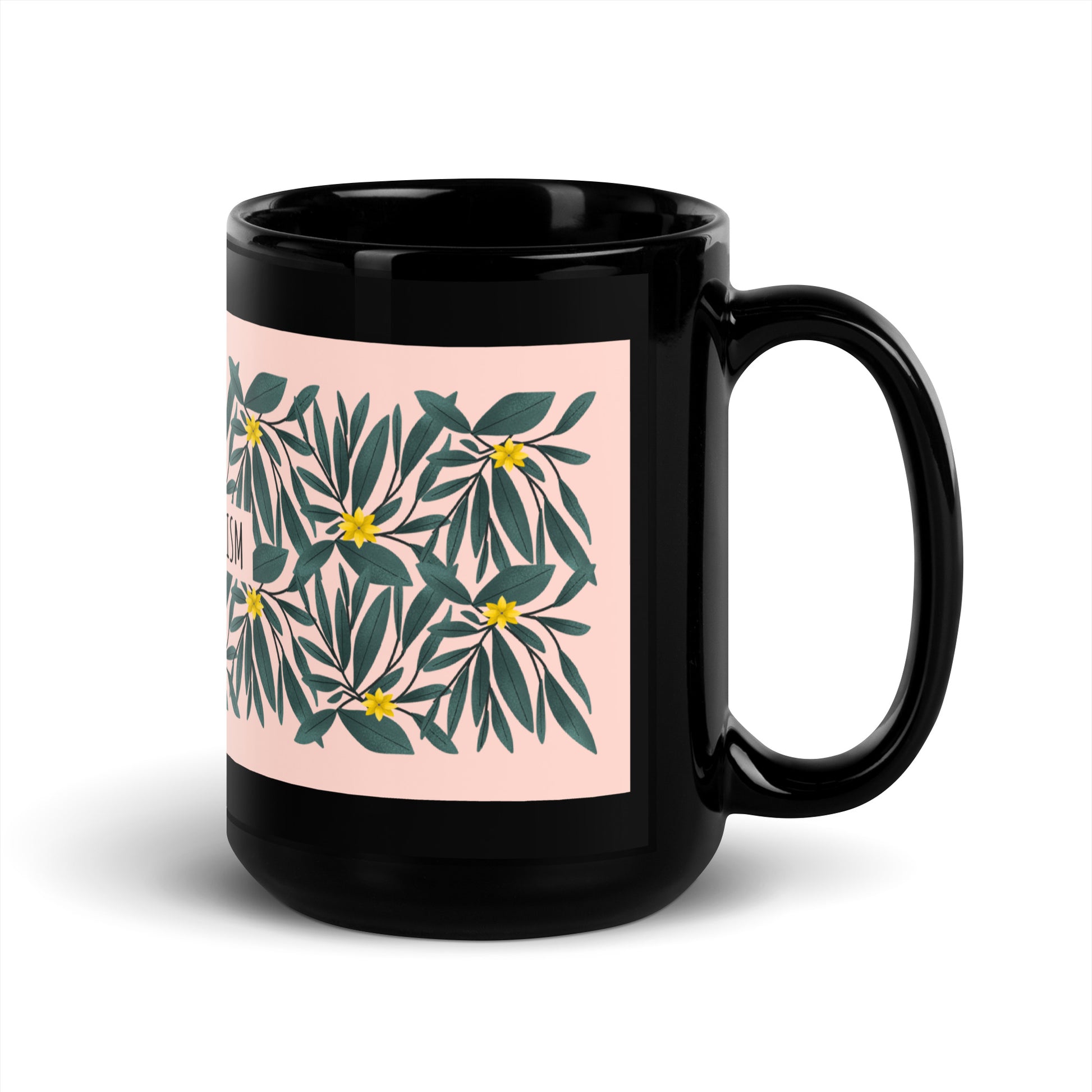 Flower Anthem | Antisemitism | Black Glossy Mug