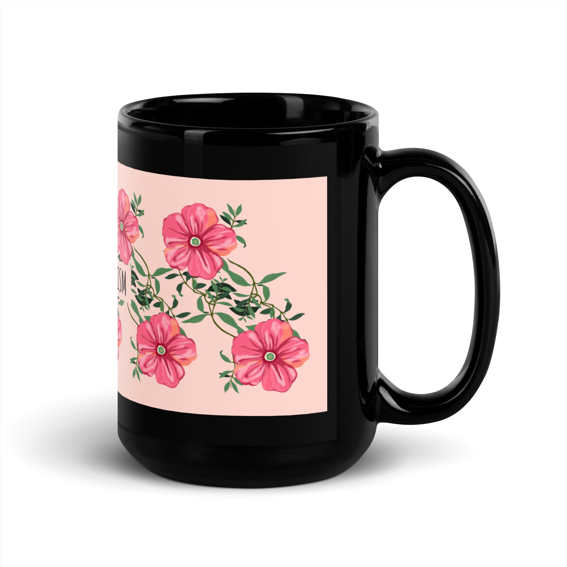 Flower Anthem | Antisemitism | Black Glossy Mug