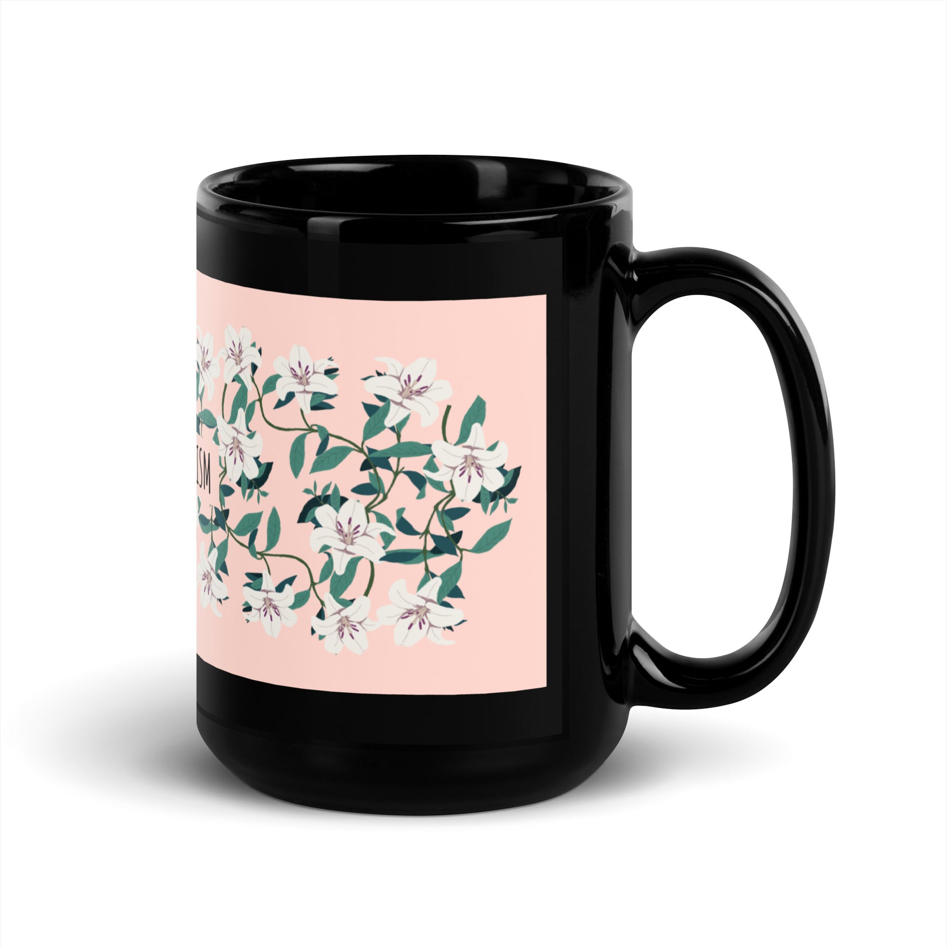 Flower Anthem | Antisemitism | Black Glossy Mug