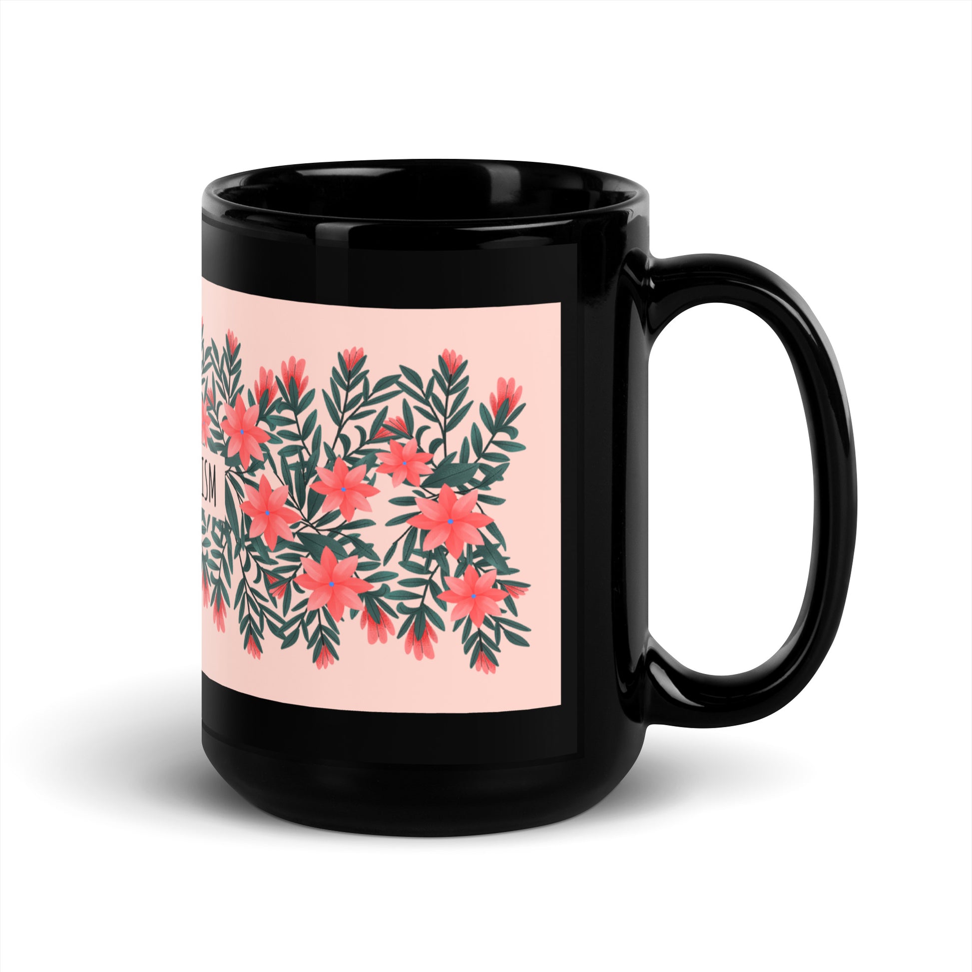 Flower Anthem | Antisemitism | Black Glossy Mug