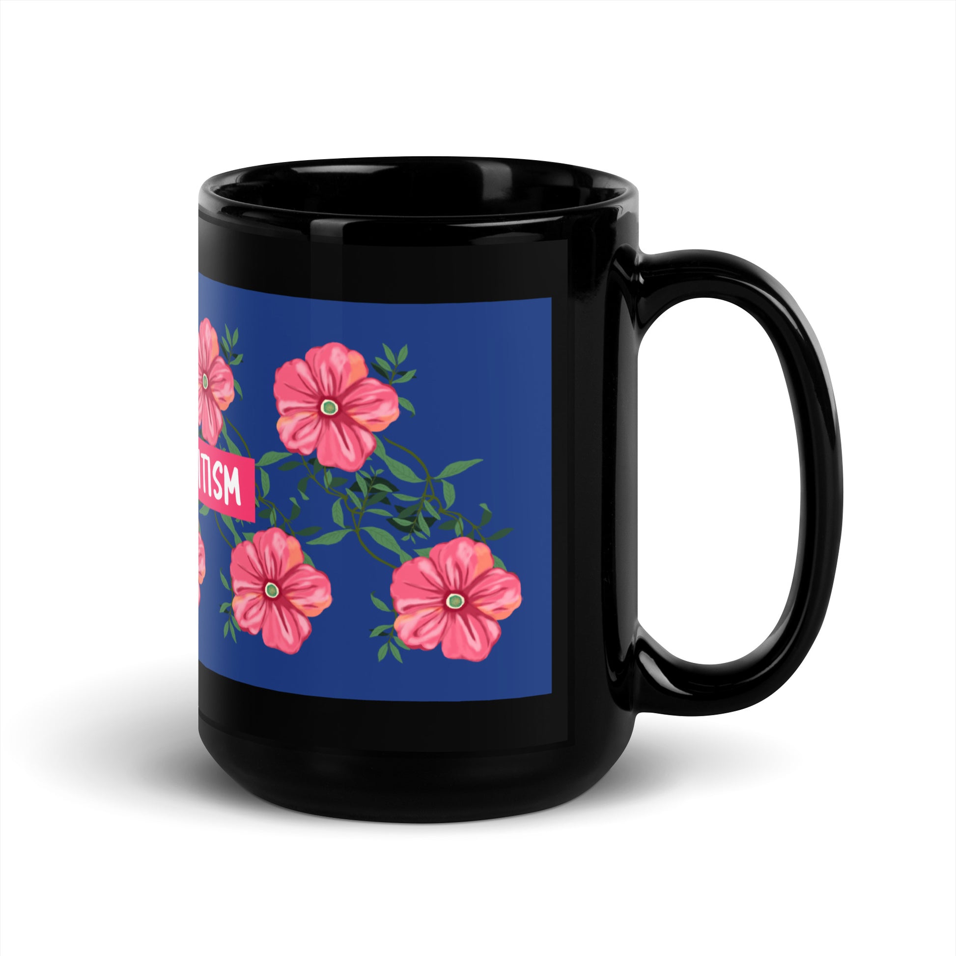 Flower Anthem | Antisemitism | Black Glossy Mug