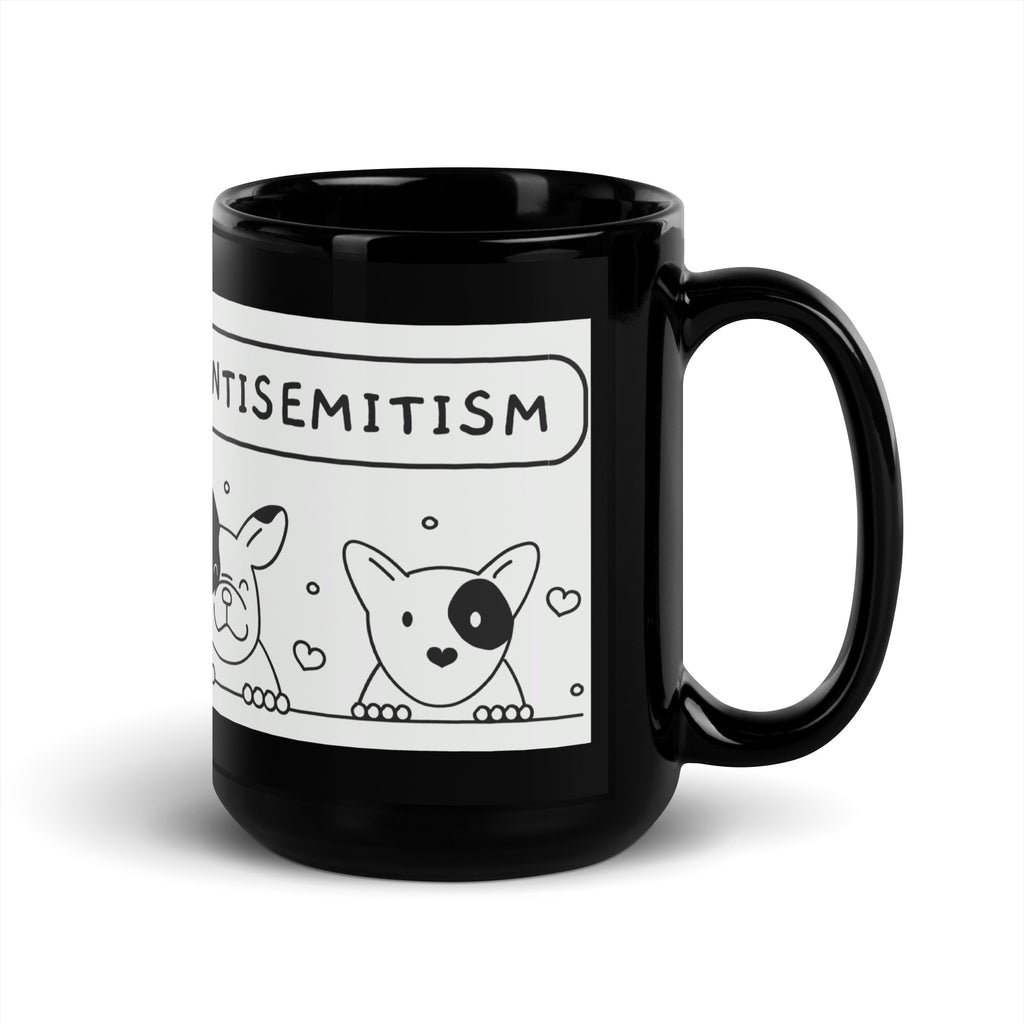 Cute Doodle Pet | Black Glossy Mug