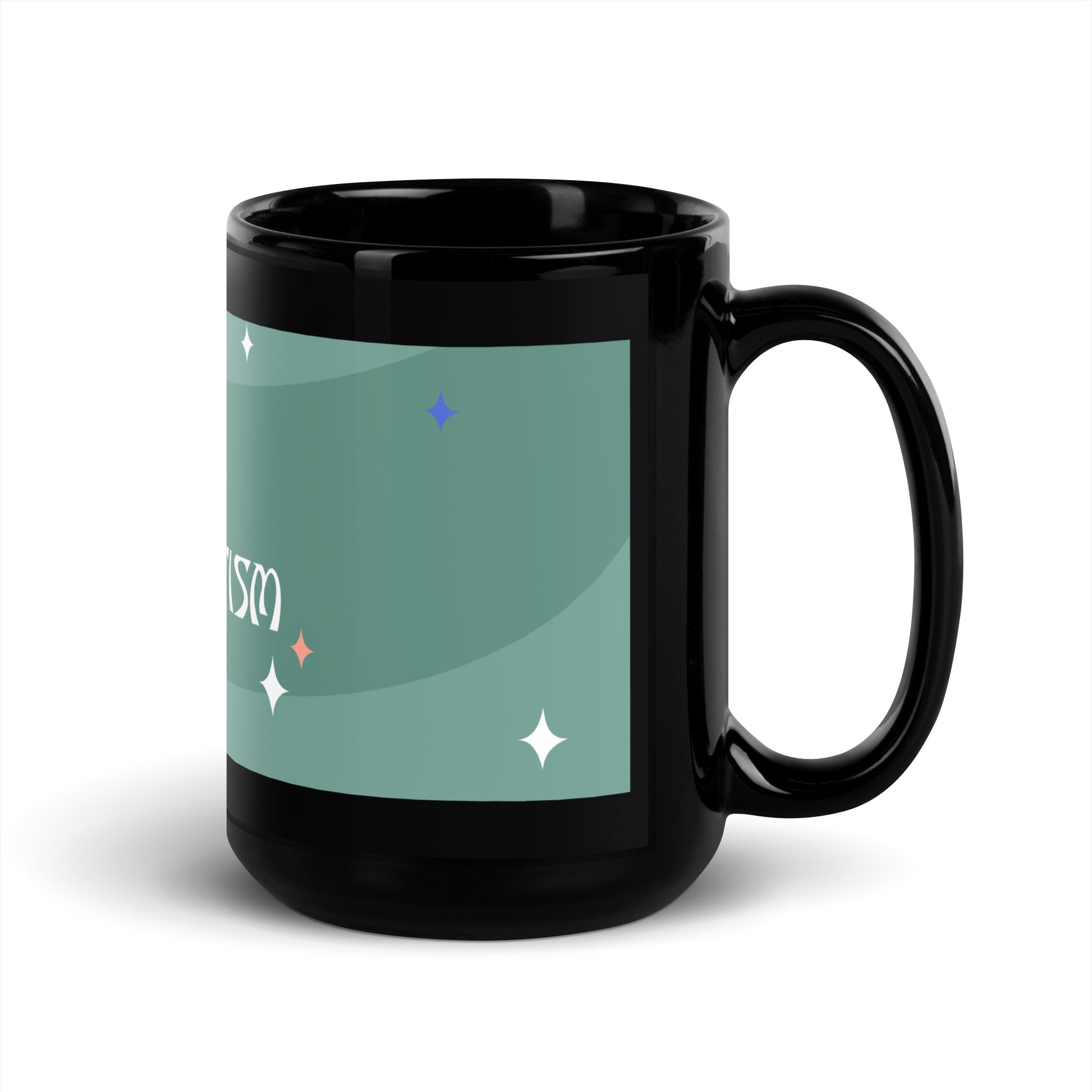 Minimal Shine | Antisemitism | Black Glossy Mug