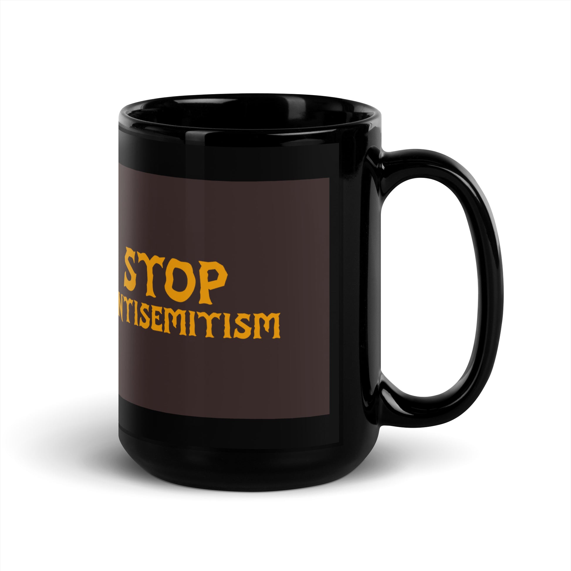 Minimal Shine | Antisemitism | Black Glossy Mug