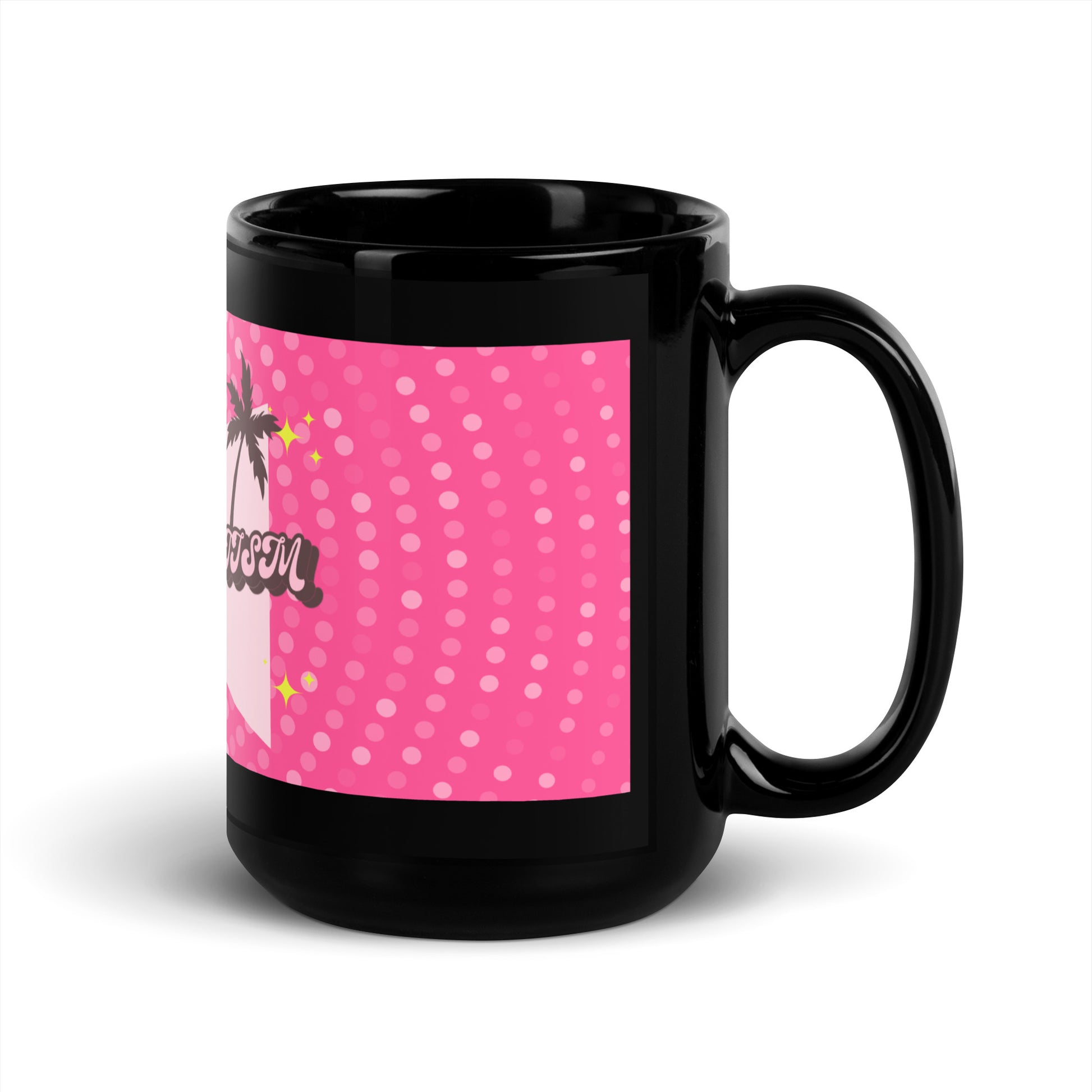 Pink Destiny | Antisemitism | Black Glossy Mug