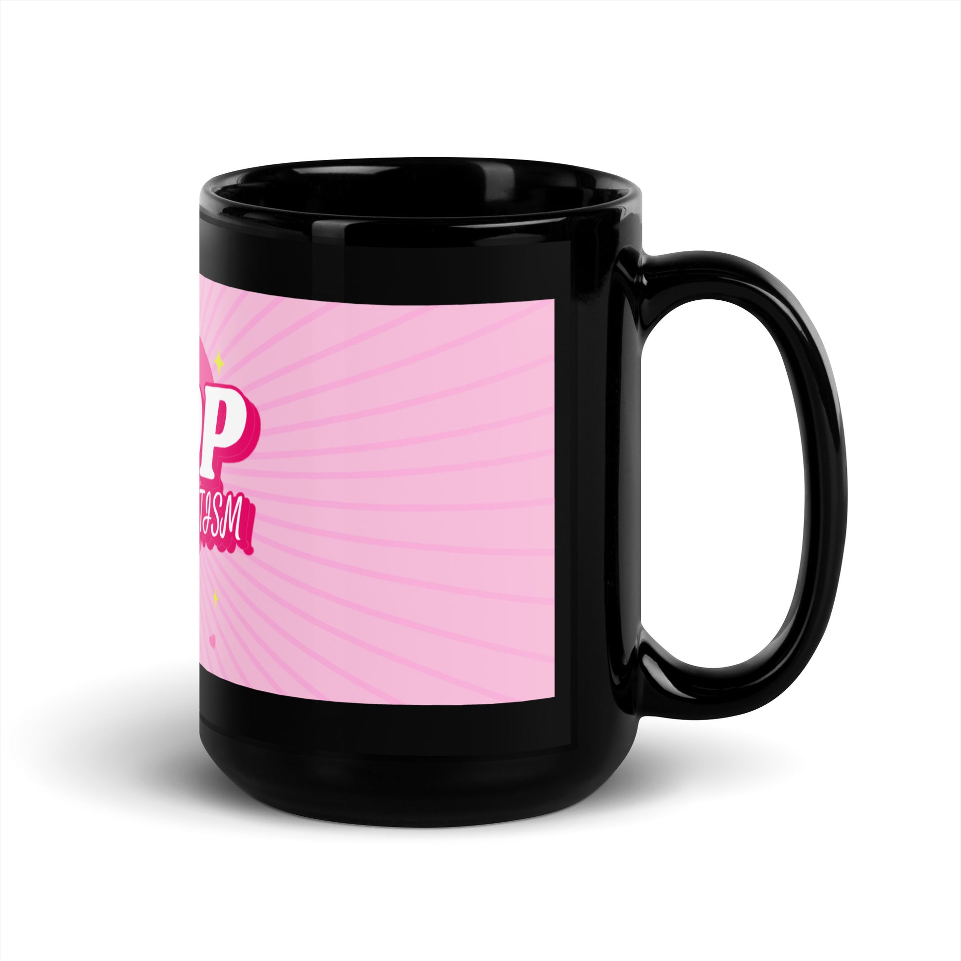 Pink Destiny | Antisemitism | Black Glossy Mug
