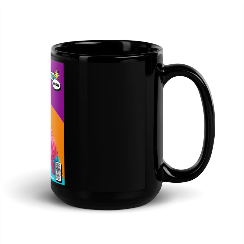 80's Fashion Trend | Battle Antisemitism | Black Glossy Mug