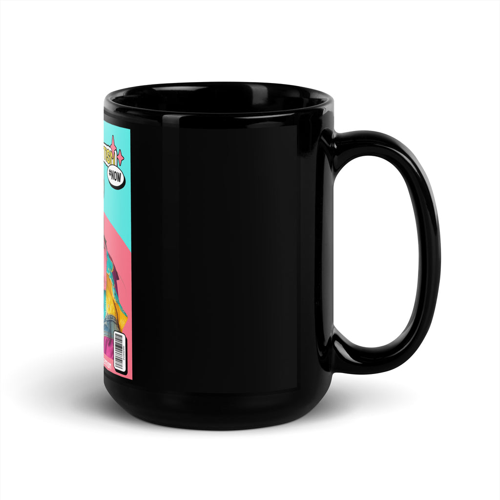 80's Fashion Trend | Battle Antisemitism | Black Glossy Mug