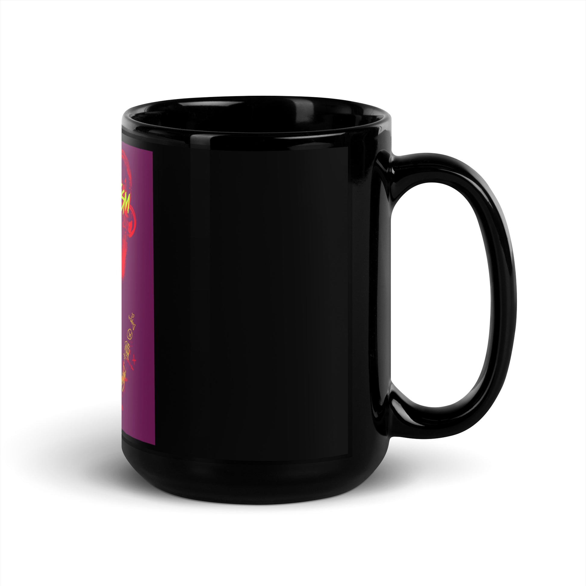 Fuck Antisemitism Graffiti | Black Glossy Mug