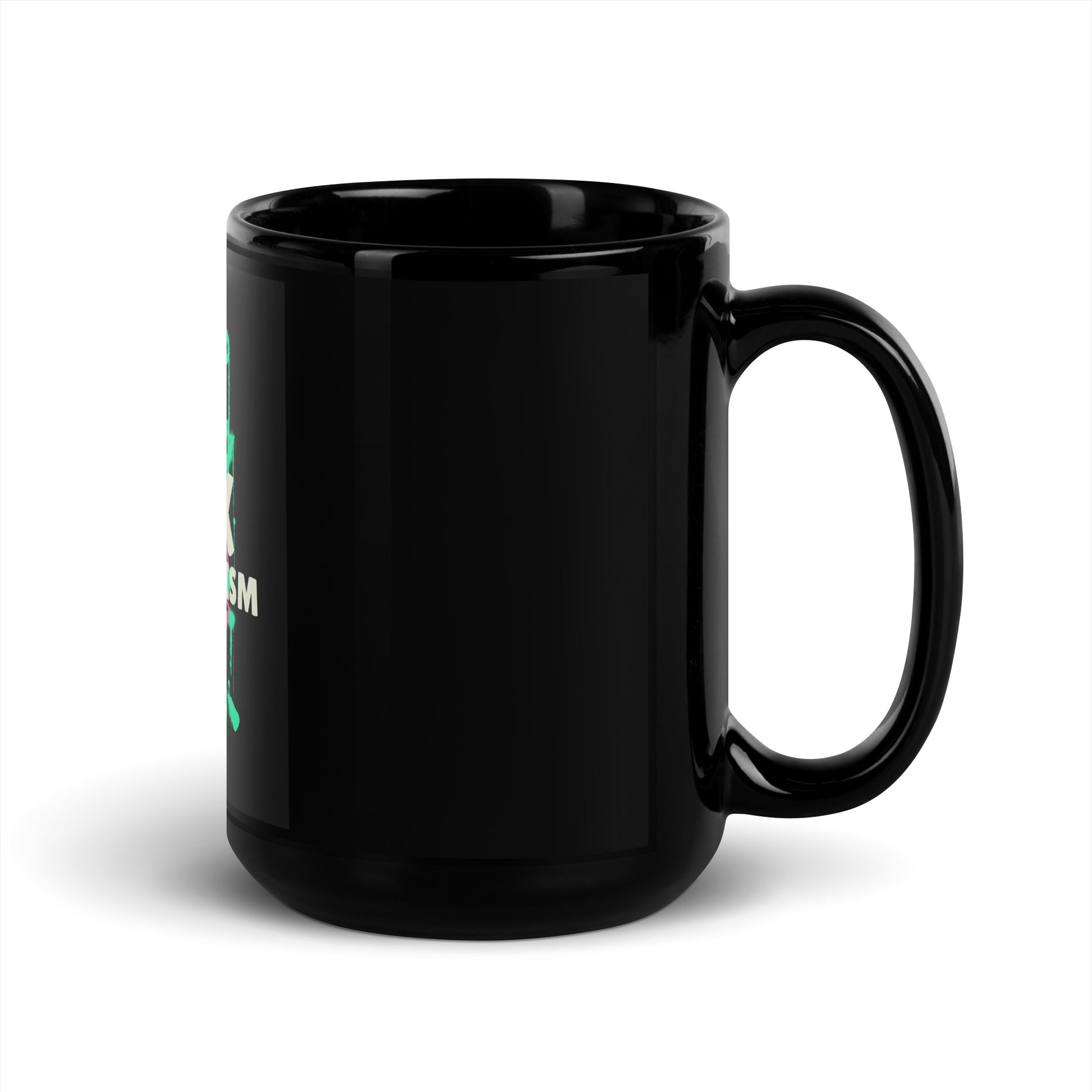 Fuck Antisemitism Graffiti | Black Glossy Mug