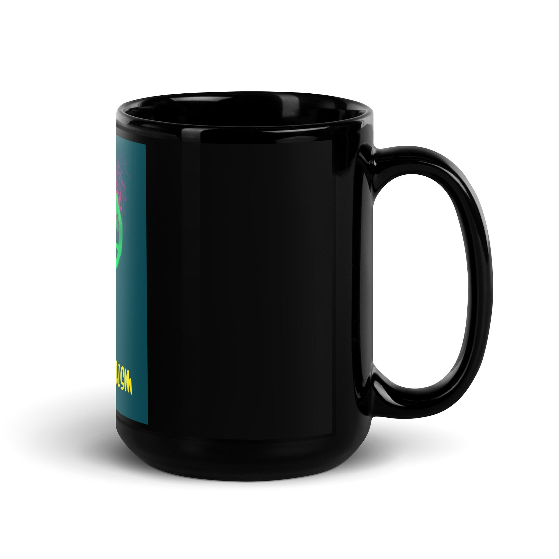Fuck Antisemitism Graffiti | Black Glossy Mug